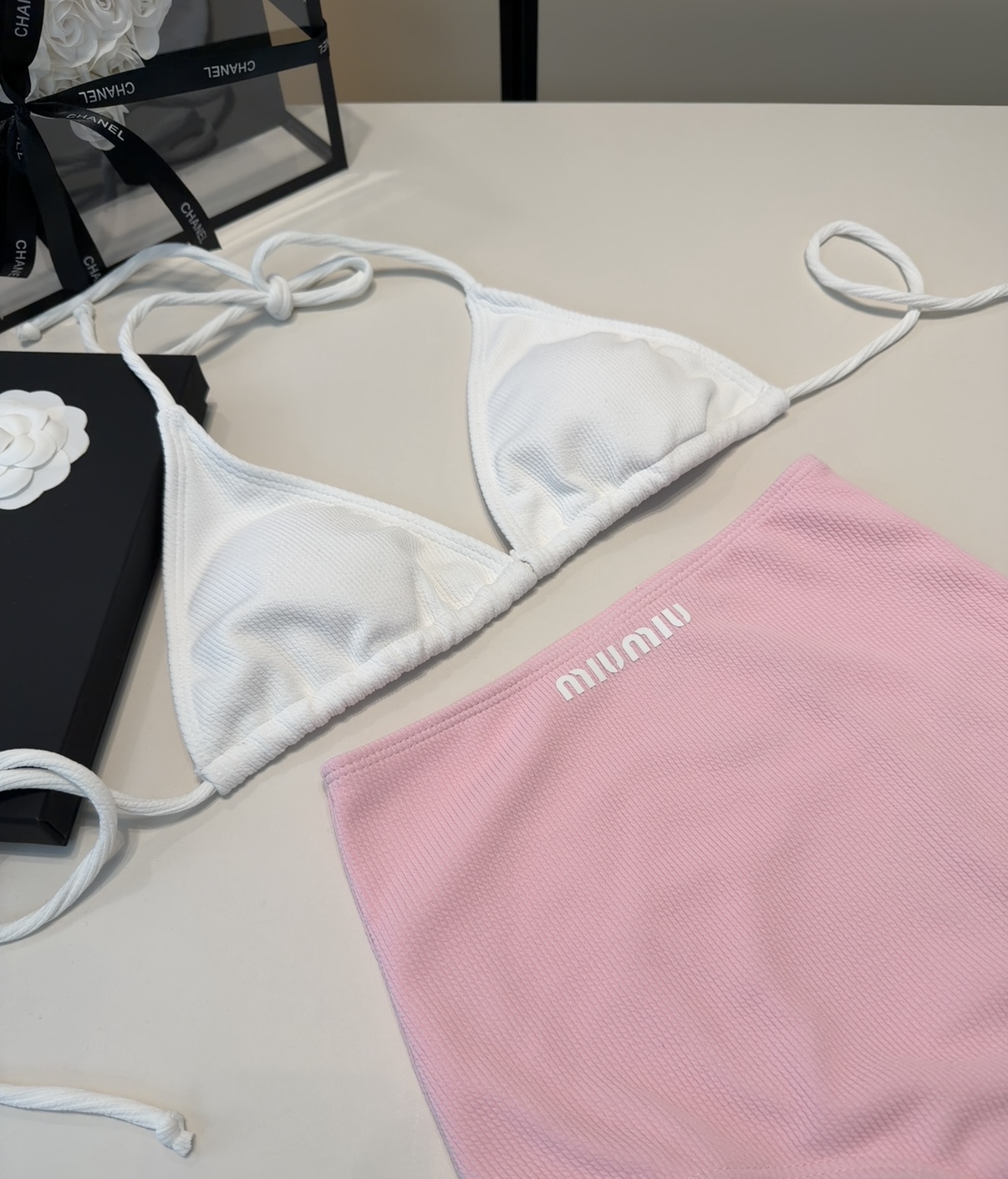 Miumiu泳衣，上身显瘦而且好看！穿着很洋气😍SML