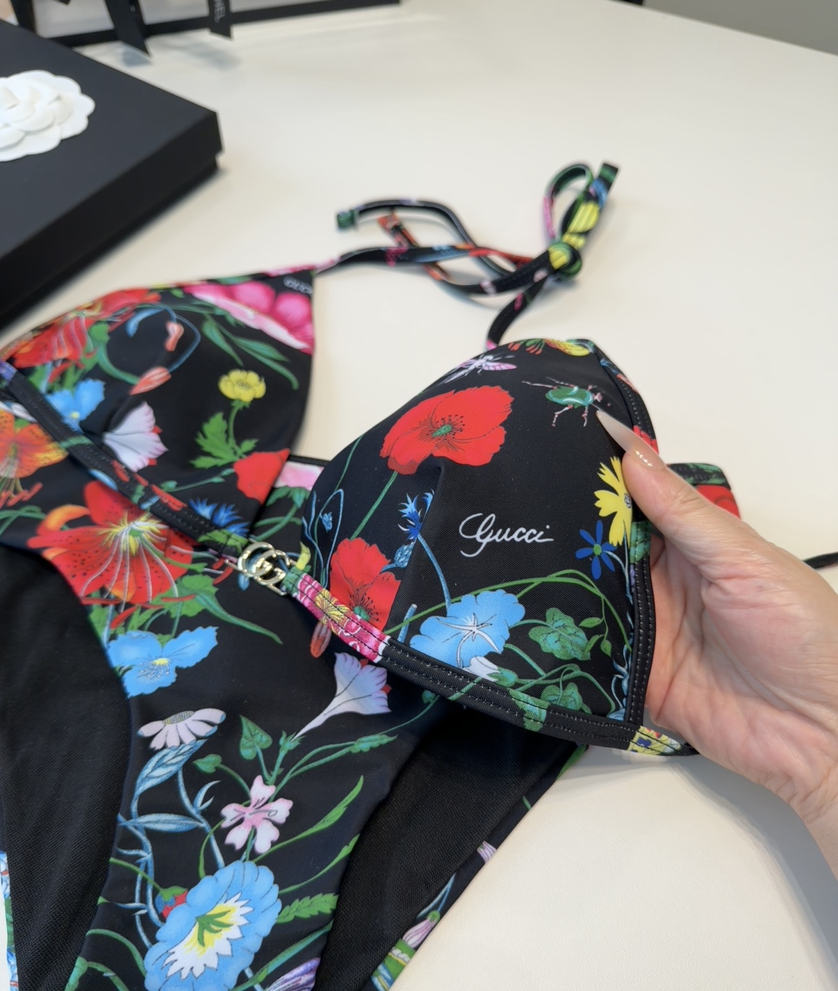 古奇泳衣，上身显瘦而且好看！穿着很洋气😍SML