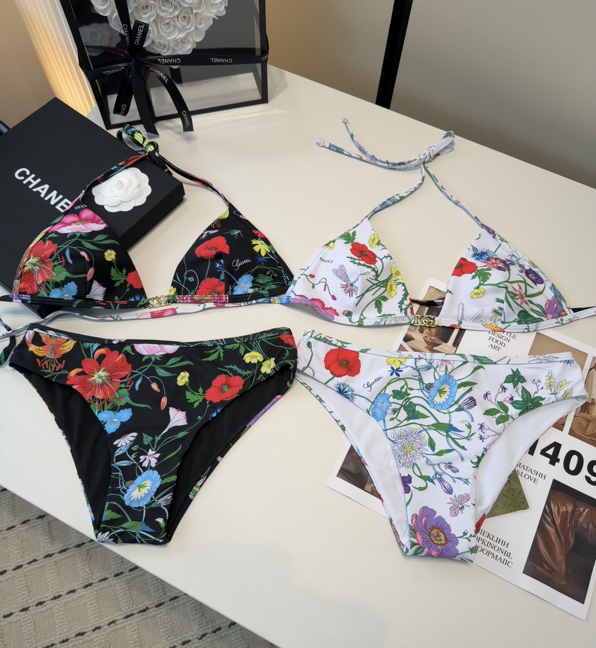 古奇泳衣，上身显瘦而且好看！穿着很洋气😍SML