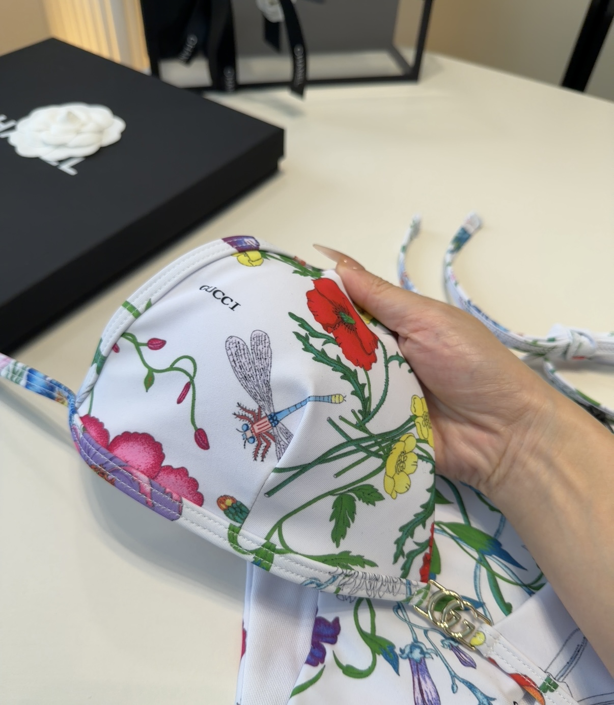 古奇泳衣，上身显瘦而且好看！穿着很洋气😍SML