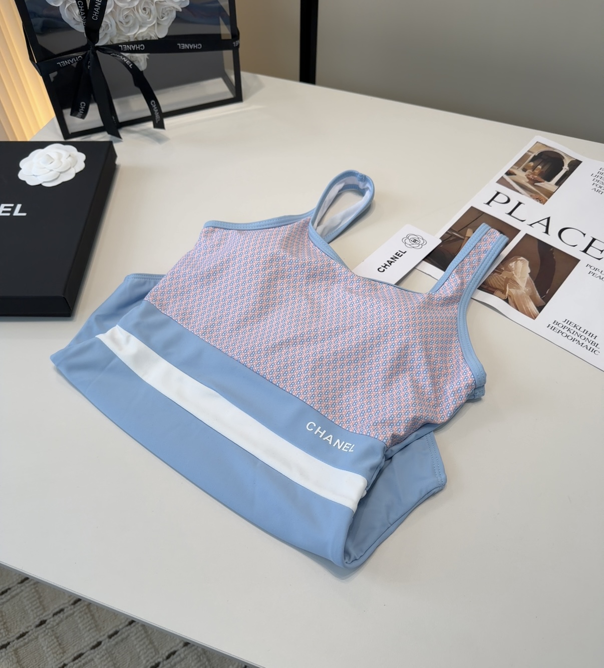 香奈儿泳衣，上身显瘦而且好看！穿着很洋气😍SML