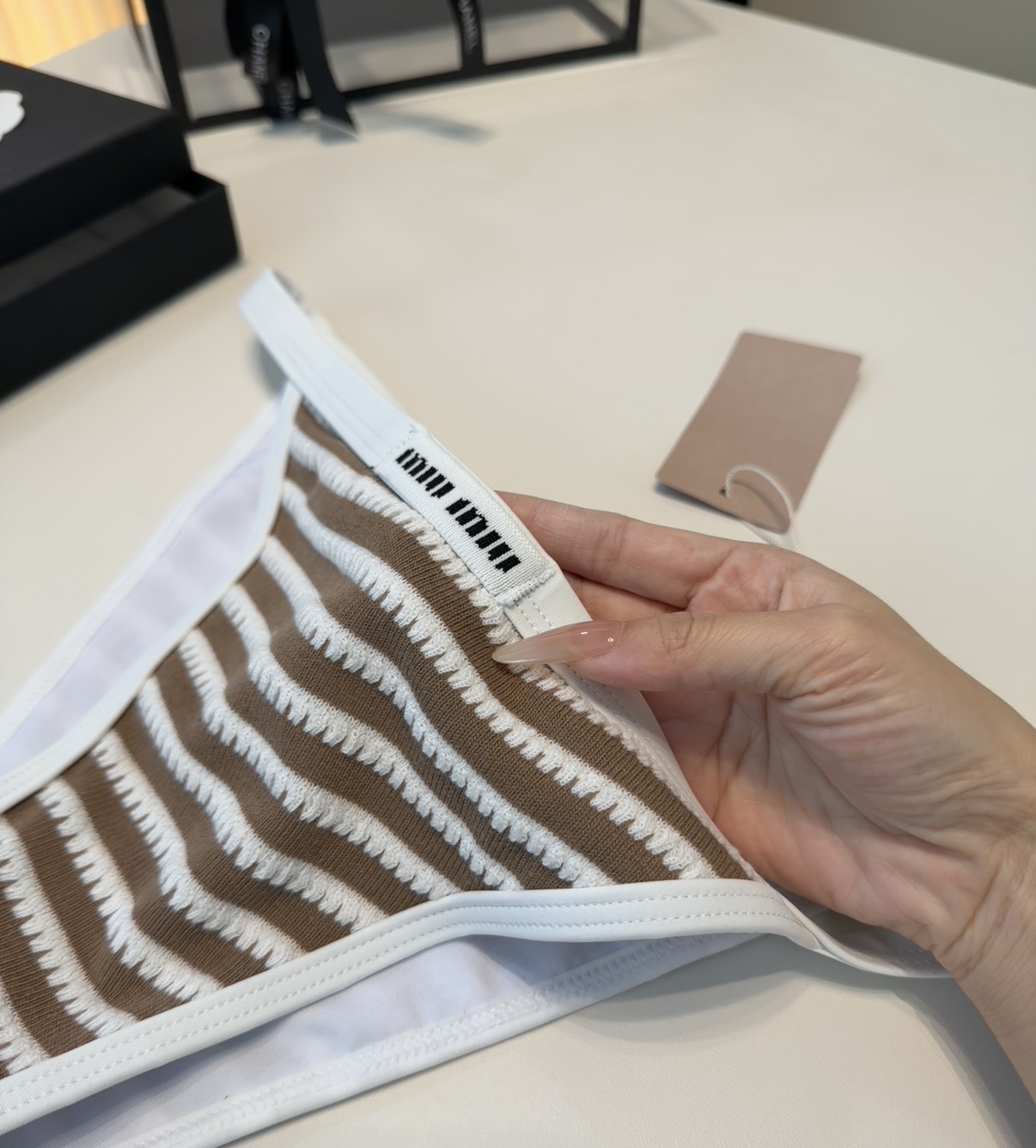 Miumiu泳衣，上身显瘦而且好看！穿着很洋气😍SML