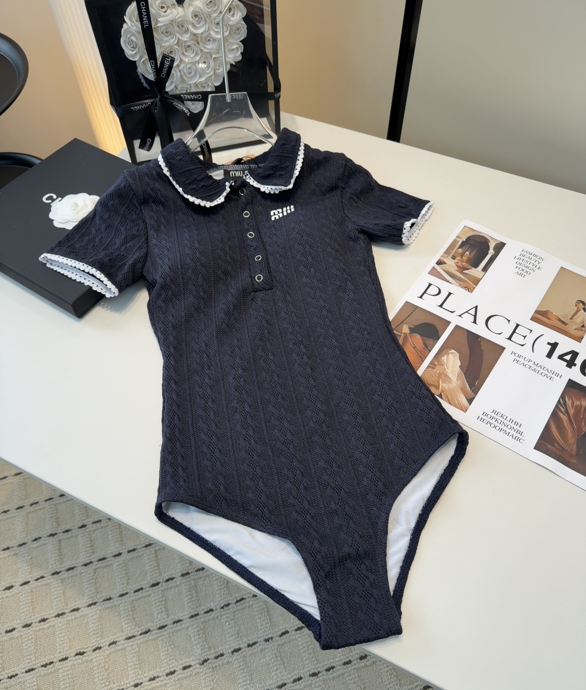 Miumiu泳衣，实物实在太美了！拍不出来它的美😍谁穿谁美！很值得入手✋ SML