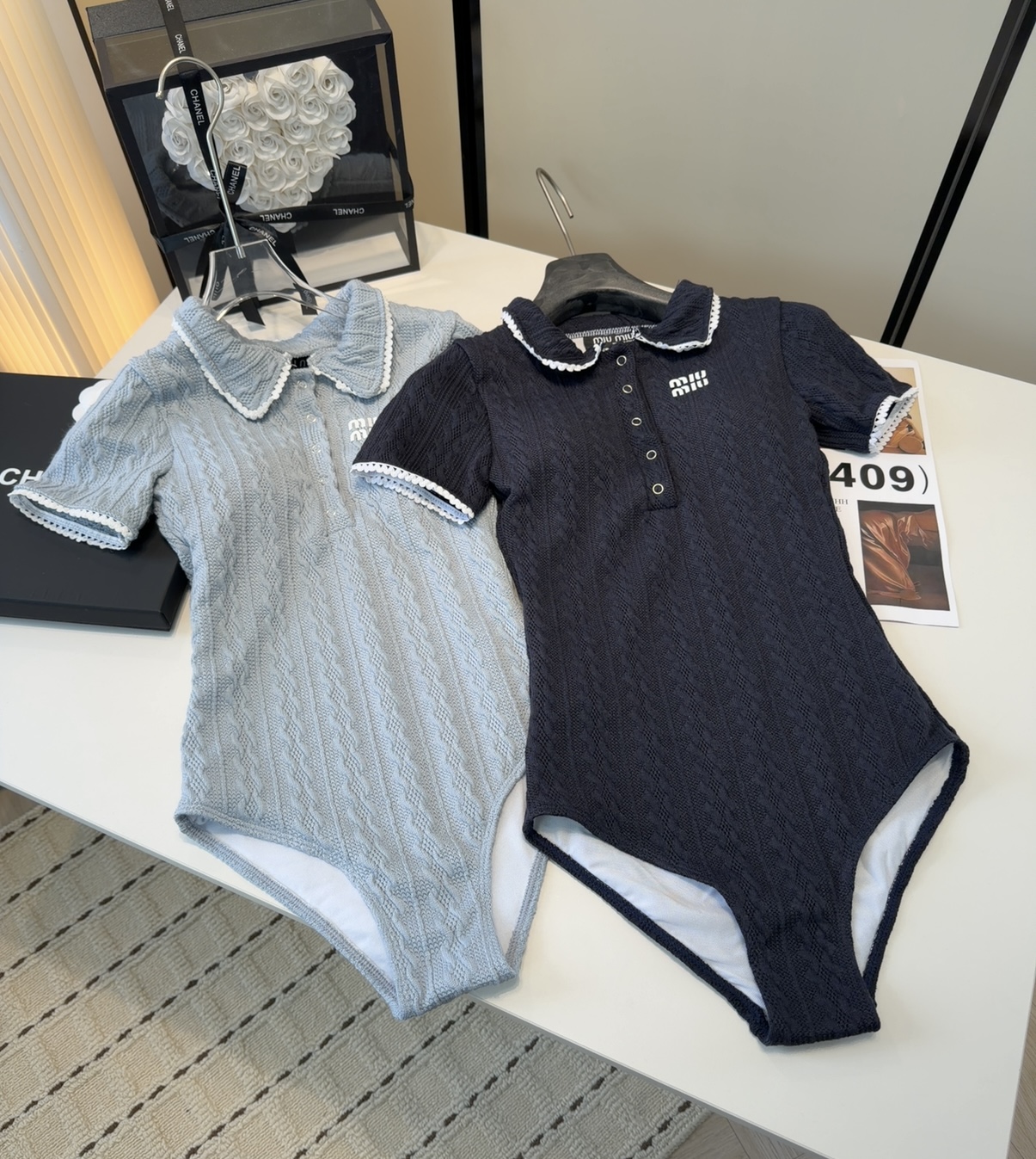 Miumiu泳衣，实物实在太美了！拍不出来它的美😍谁穿谁美！很值得入手✋ SML