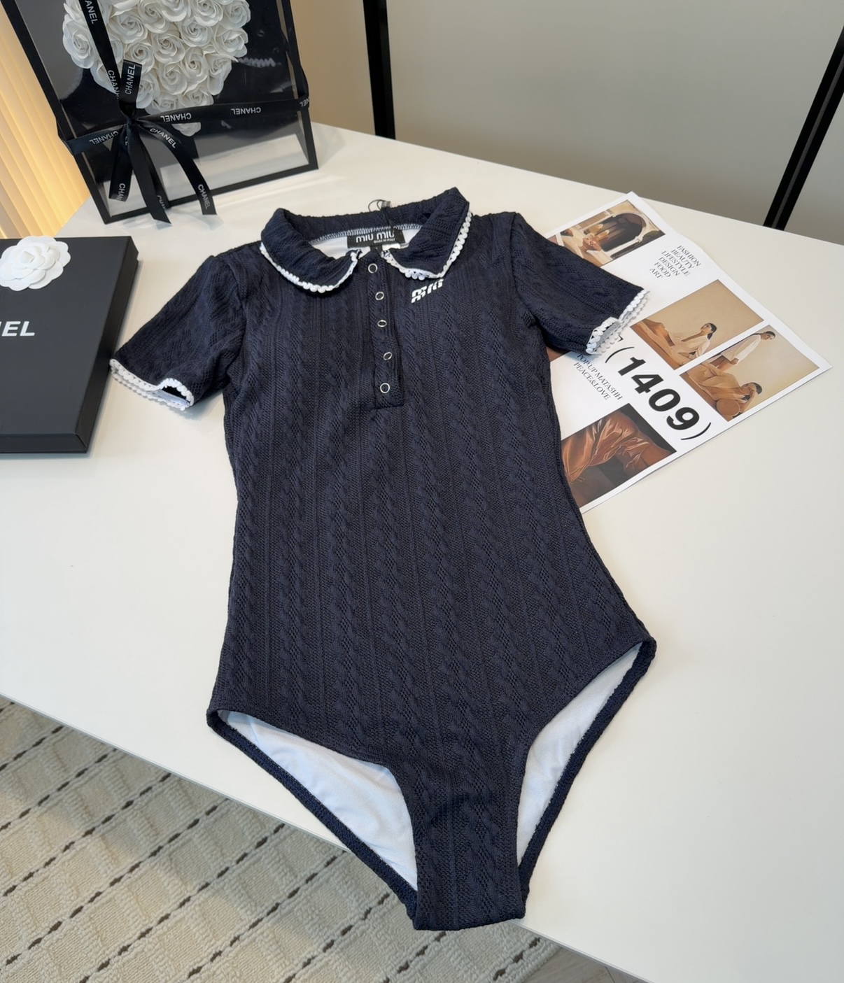 Miumiu泳衣，实物实在太美了！拍不出来它的美😍谁穿谁美！很值得入手✋ SML