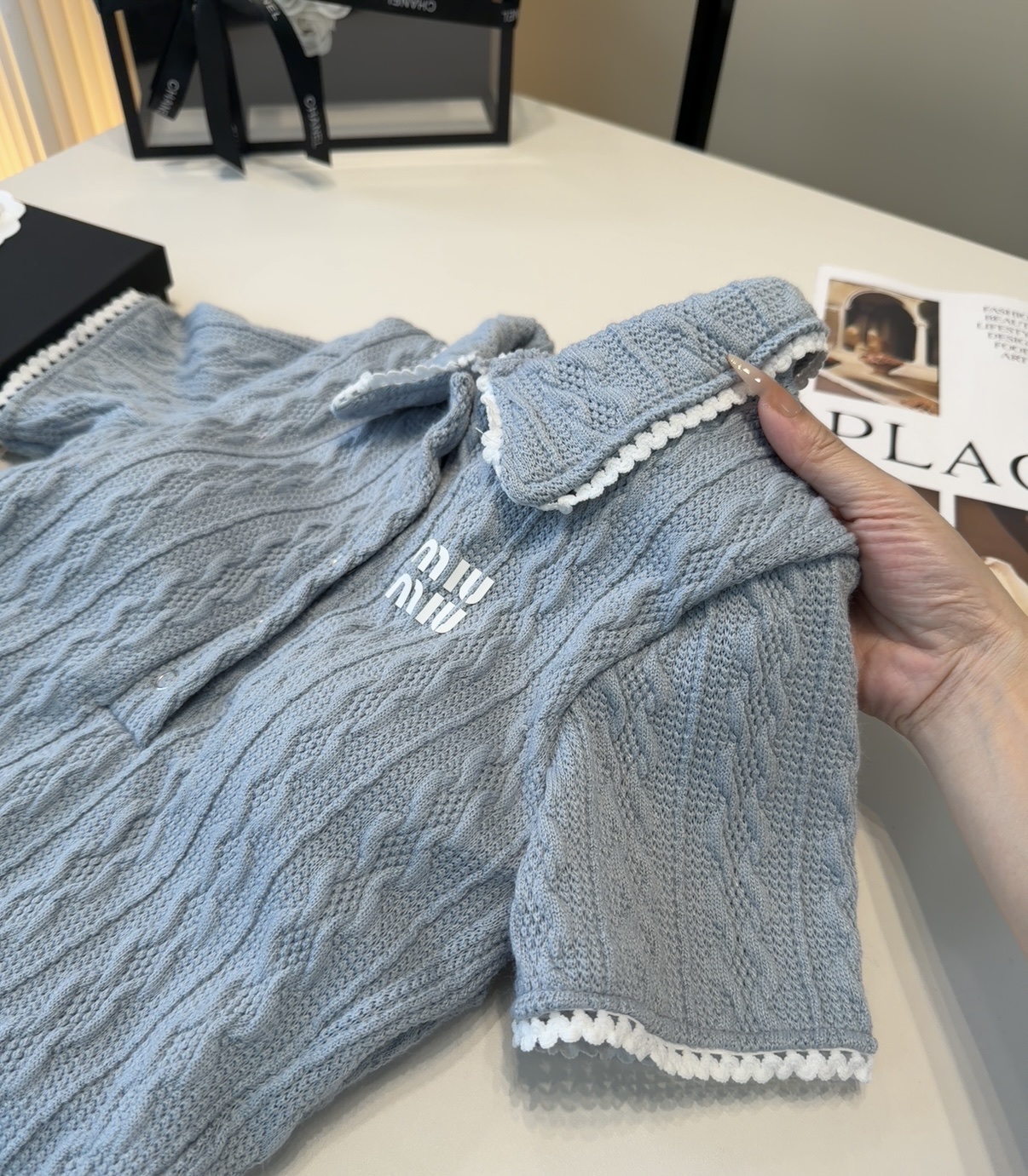 Miumiu泳衣，实物实在太美了！拍不出来它的美😍谁穿谁美！很值得入手✋ SML