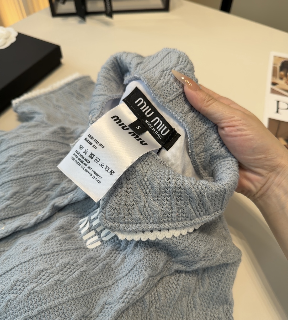 Miumiu泳衣，实物实在太美了！拍不出来它的美😍谁穿谁美！很值得入手✋ SML