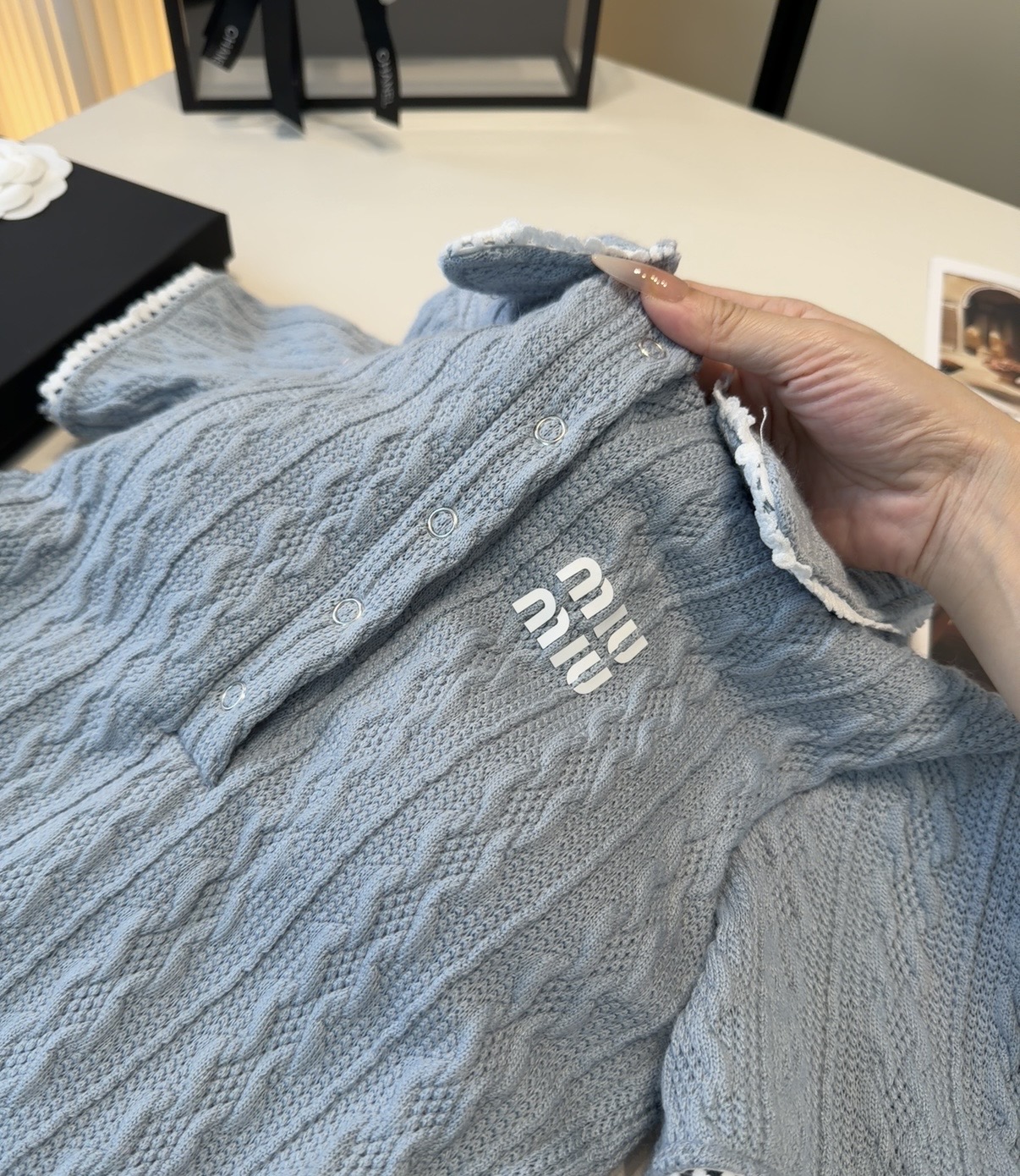 Miumiu泳衣，实物实在太美了！拍不出来它的美😍谁穿谁美！很值得入手✋ SML