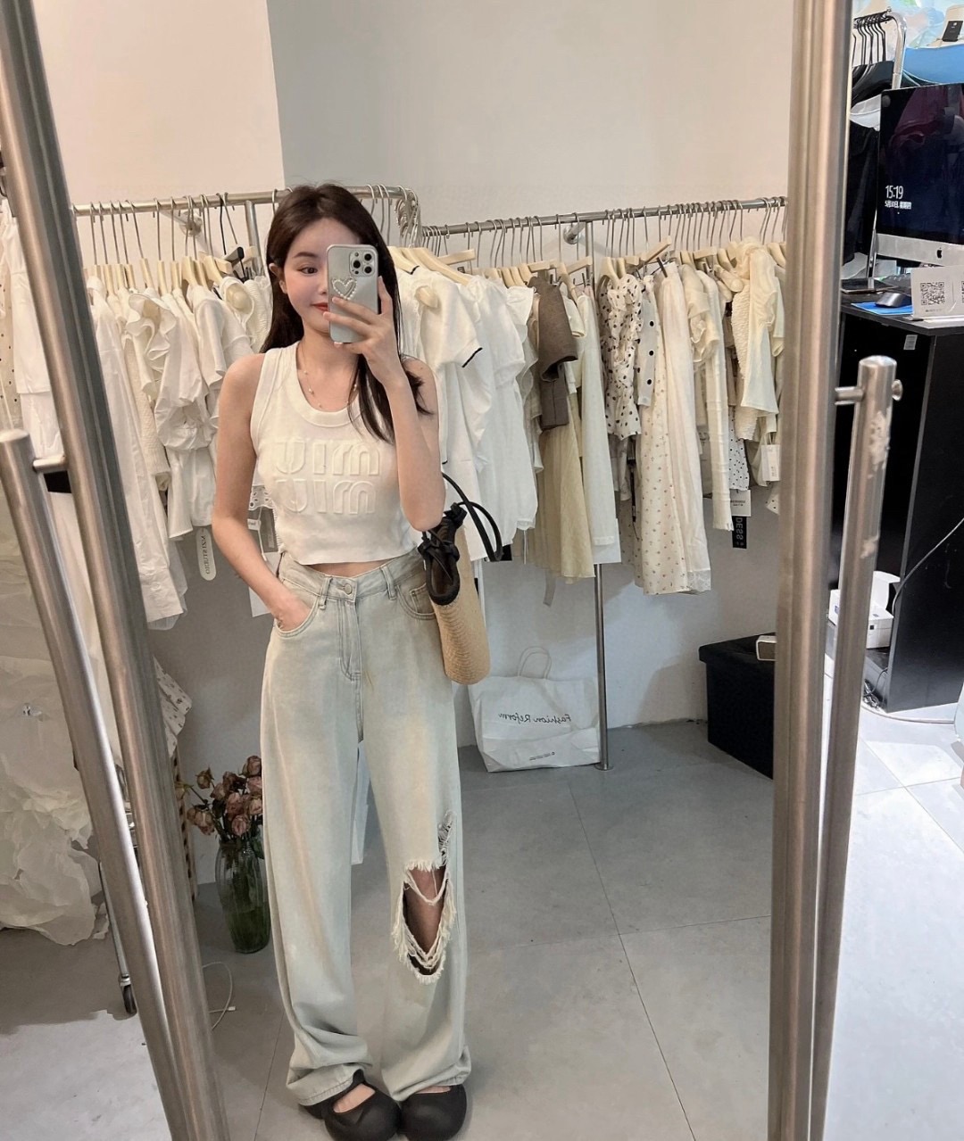 miumiu背心，搭外套单穿超。爆均码