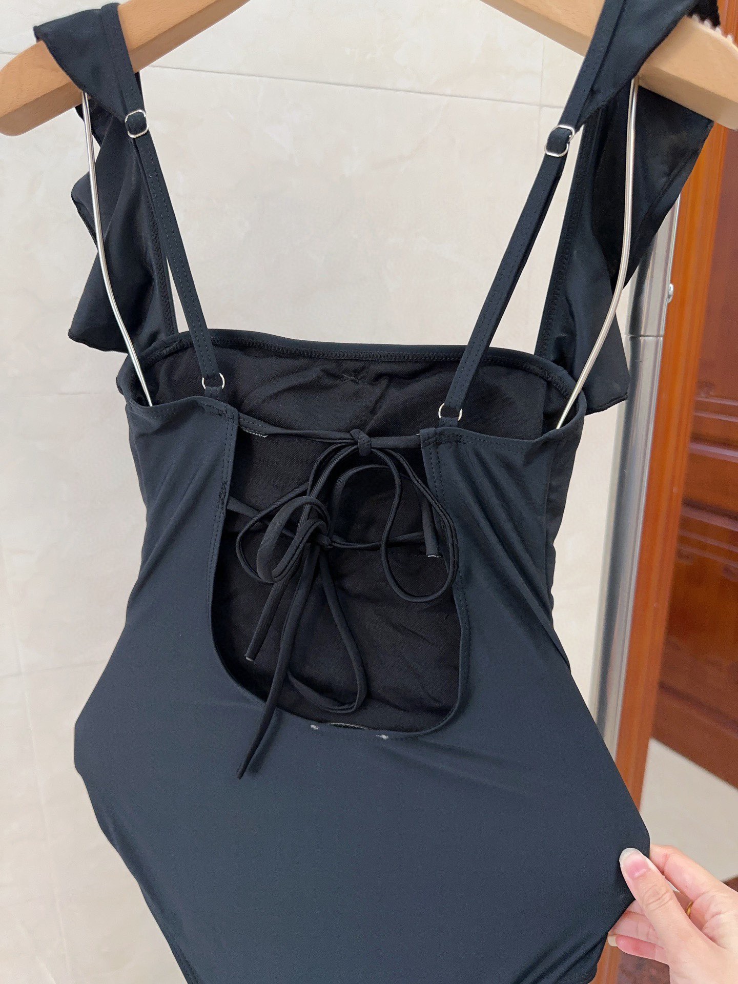 香奈儿泳衣，实物实在太美了！拍不出来它的美😍谁穿谁美！很值得入手✋ SML