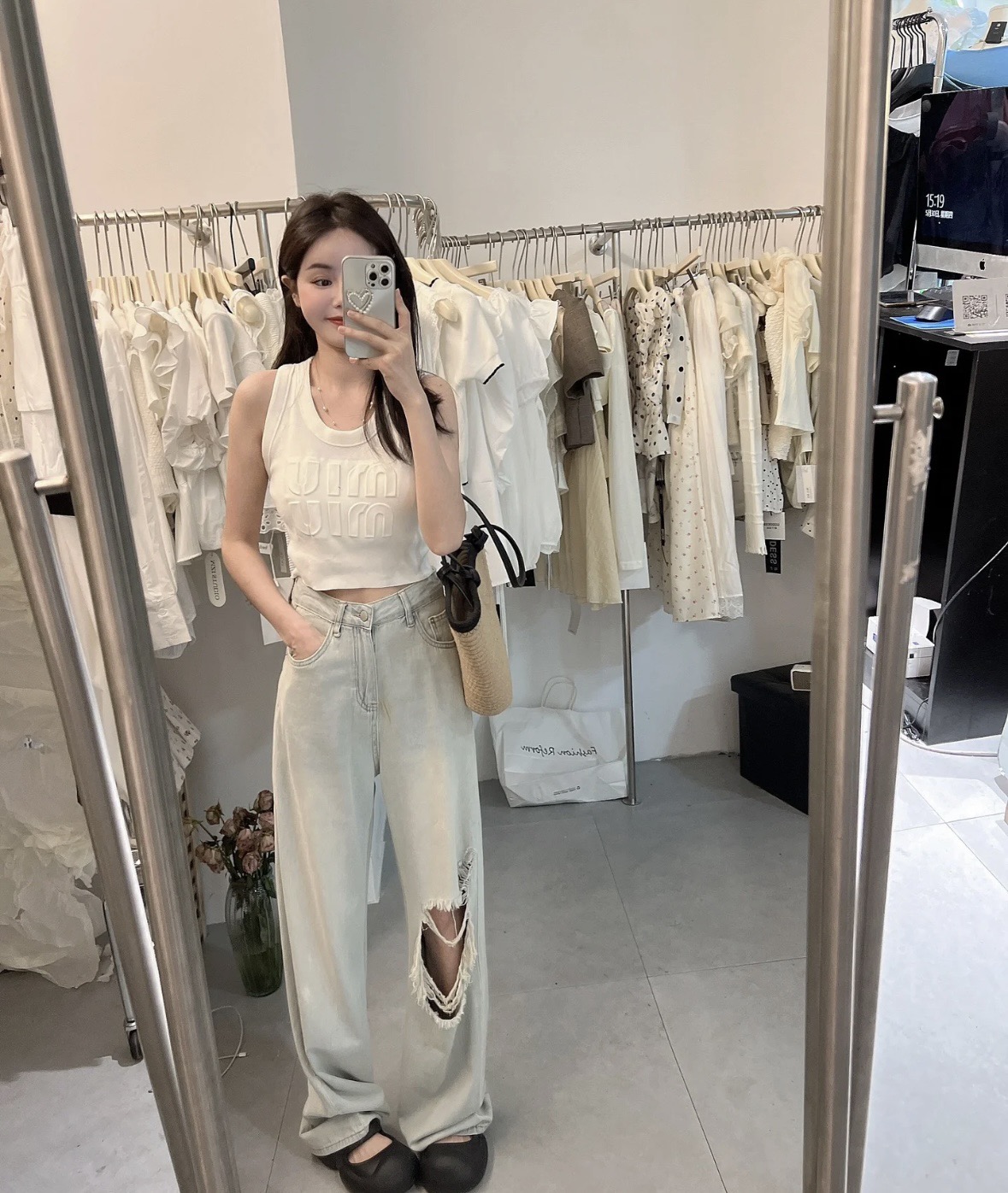 miumiu背心，搭外套单穿超。爆均码