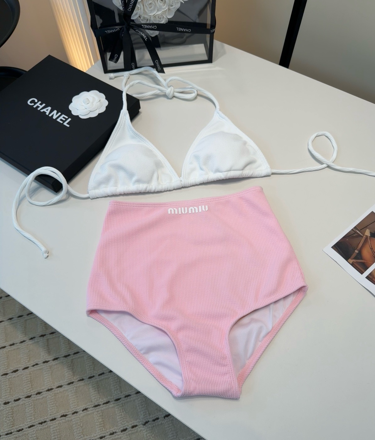 Miumiu泳衣，上身显瘦而且好看！穿着很洋气😍SML