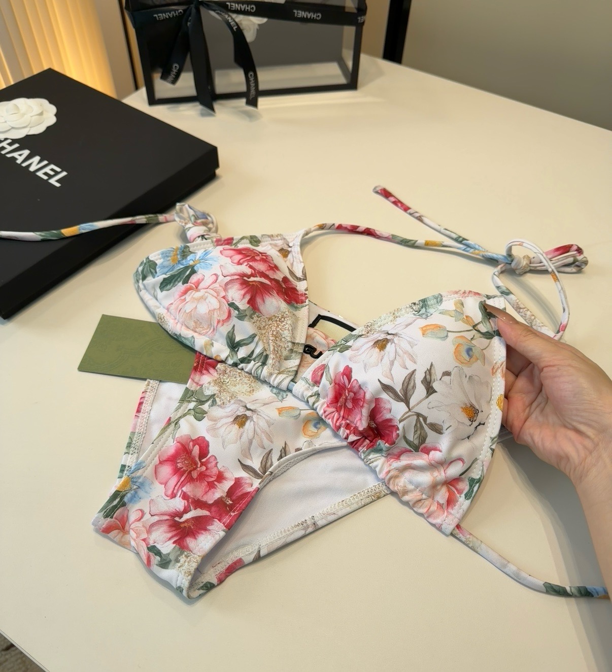 古奇泳衣，上身显瘦而且好看！穿着很洋气😍SML