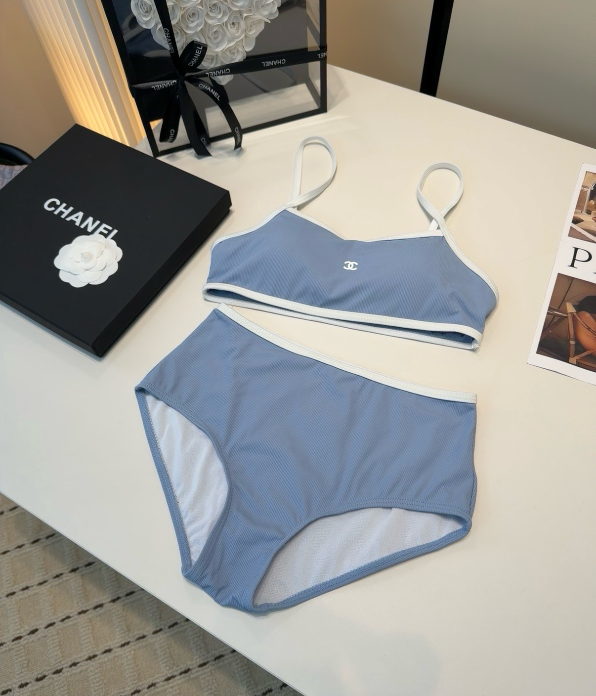 NO:942967,Chanel swimsuit is so beautiful in real life!  If you can’t take a picture of its beauty, whoever wears it will look better!  It is worth buying SML swimsuits, swimsuits, bikinis, swimsuits, swimming trunks, bikinis, chanel, swimsuits, bikinis19860909香奈儿泳衣,实物实在太美了！拍不出来它的美谁穿谁美！很值得入手 SML泳衣泳裤比基尼,泳衣，泳裤，比基尼,chanel,swimsuits,bikinis,accessory