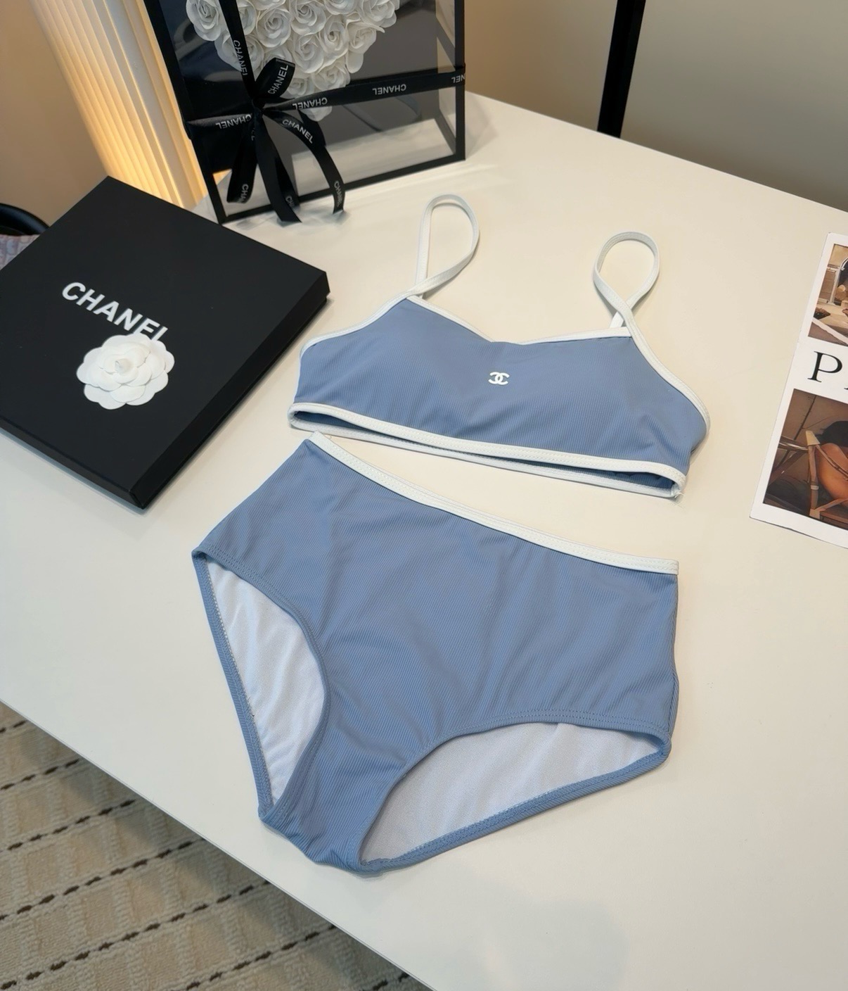 NO:942936,Chanel swimsuit is so beautiful in real life!  If you can’t take a picture of its beauty, whoever wears it will look better!  It is worth buying SML swimsuits, swimsuits, bikinis, swimsuits, swimming trunks, bikinis, chanel, swimsuits, bikinis19860909香奈儿泳衣,实物实在太美了！拍不出来它的美谁穿谁美！很值得入手 SML泳衣泳裤比基尼,泳衣，泳裤，比基尼,chanel,swimsuits,bikinis,accessory