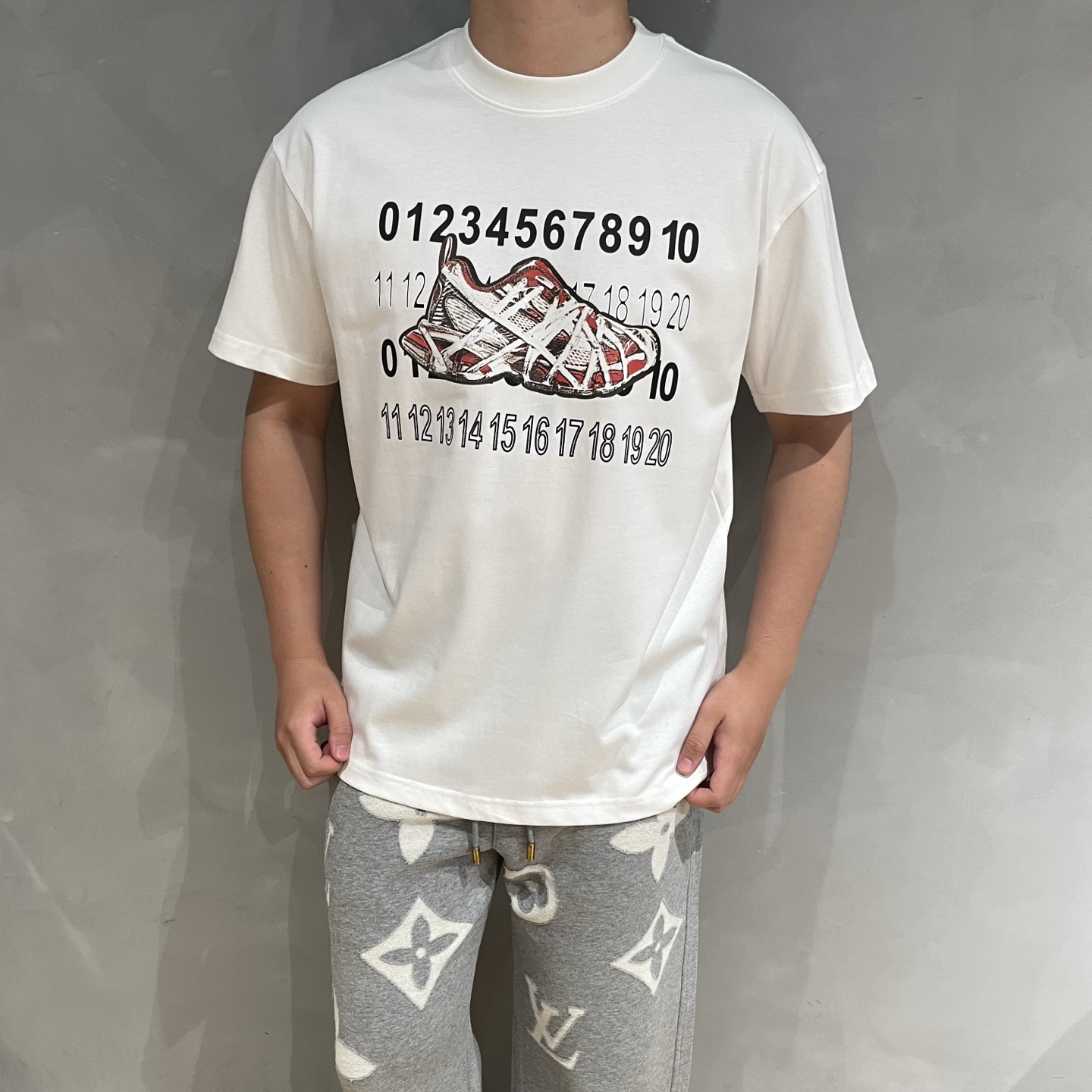 MM6 masculino logotipo MM6 S-XL