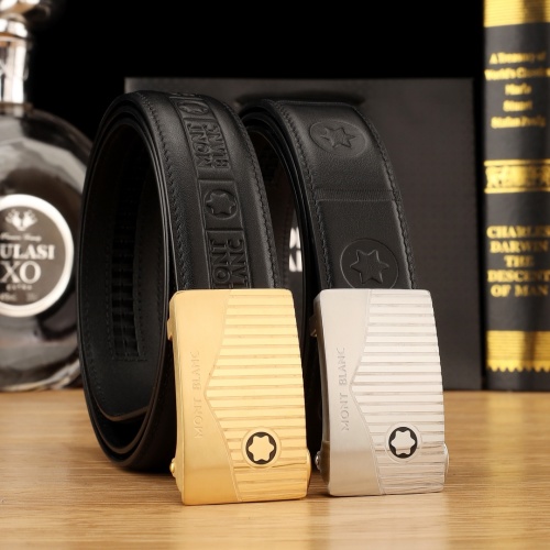 Montblanc Automatic Belt, Premium Leather, Designer Buckle, Gift for Men 1 Montblanc Automatic Belt, Premium Leather, Designer Buckle, Gift for Men