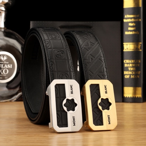 Montblanc Automatic Belt - Premium Quality, Italian Leather, 3.5cm Width