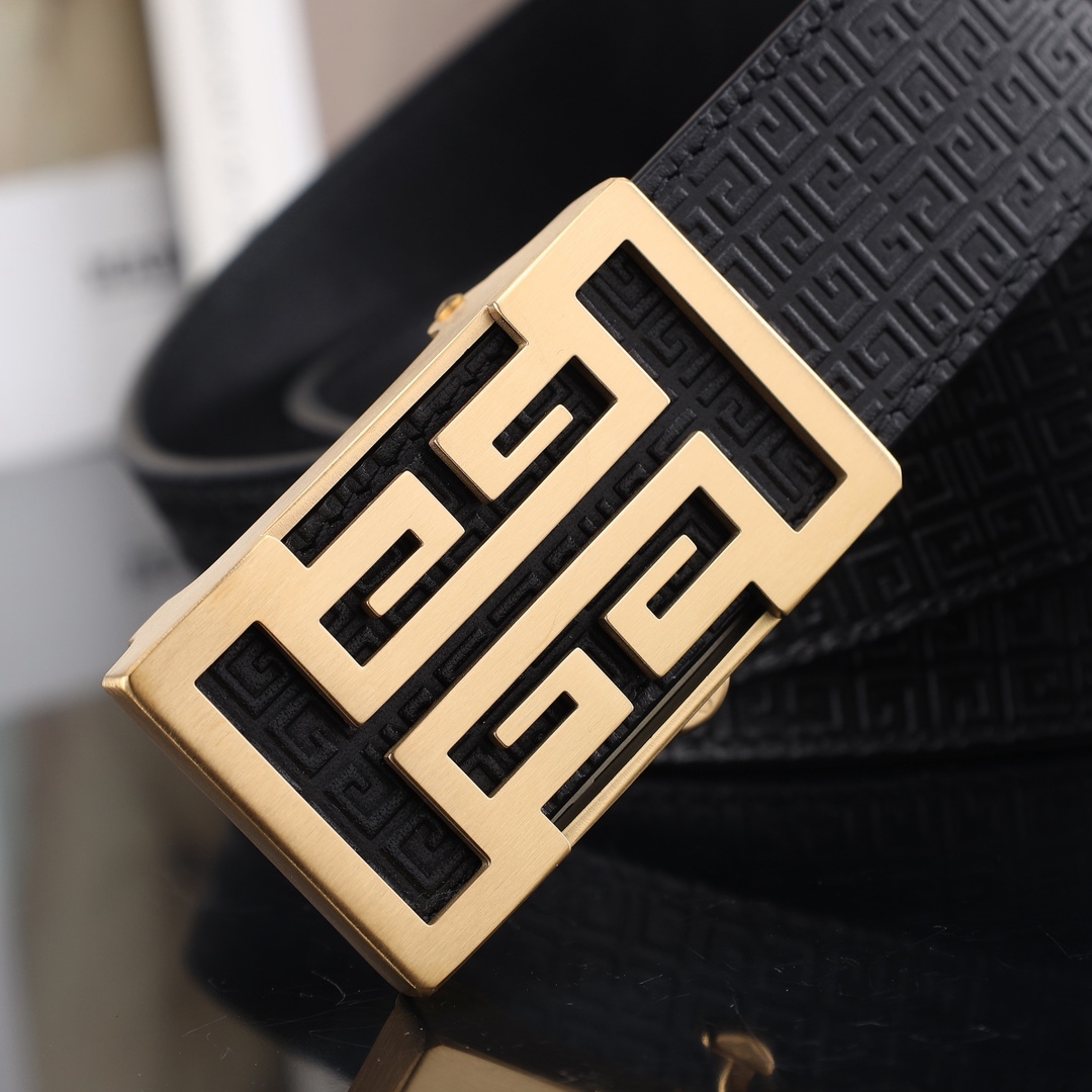 纪凡希自动㊙️原单高端品质🎗专柜官网同步🌟支持NFC感应💎宽度3.5自动精美扣头💯意大利进口头层原版花纹