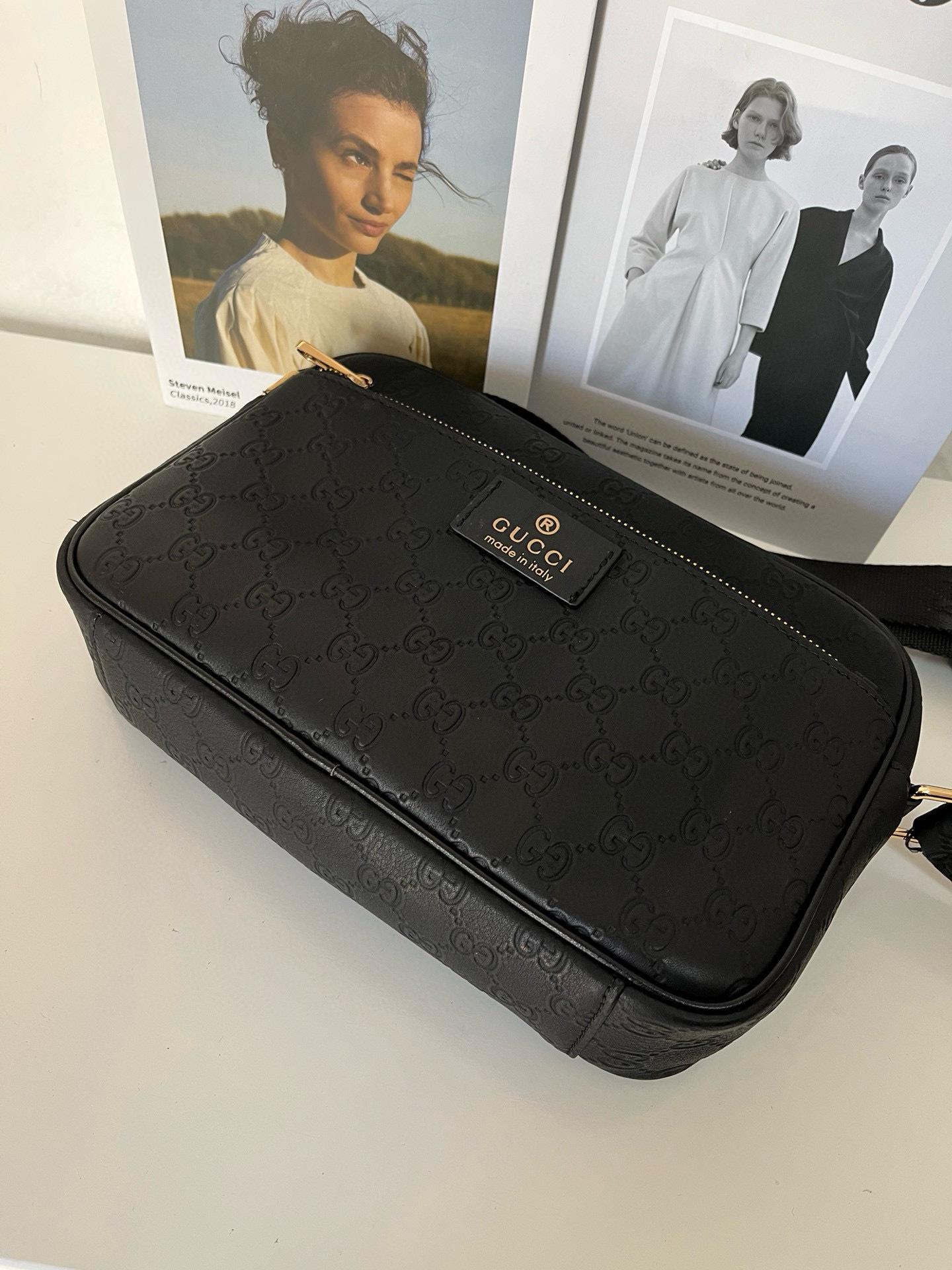 新款🌹🆕Gucci,古奇❤️专柜同步 男士斜挎包🐮🐮原版品质 商务款式,手感绝对牛!进口台湾面料配头层牛