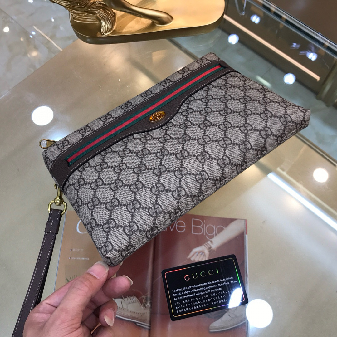 🌾古奇➰GUCCI✨💋新款男士手包 原版品质，做工完美，又一款超爆款来袭！摆脱以往经典设计 足以吸引人的眼球👍👍🎩型号：