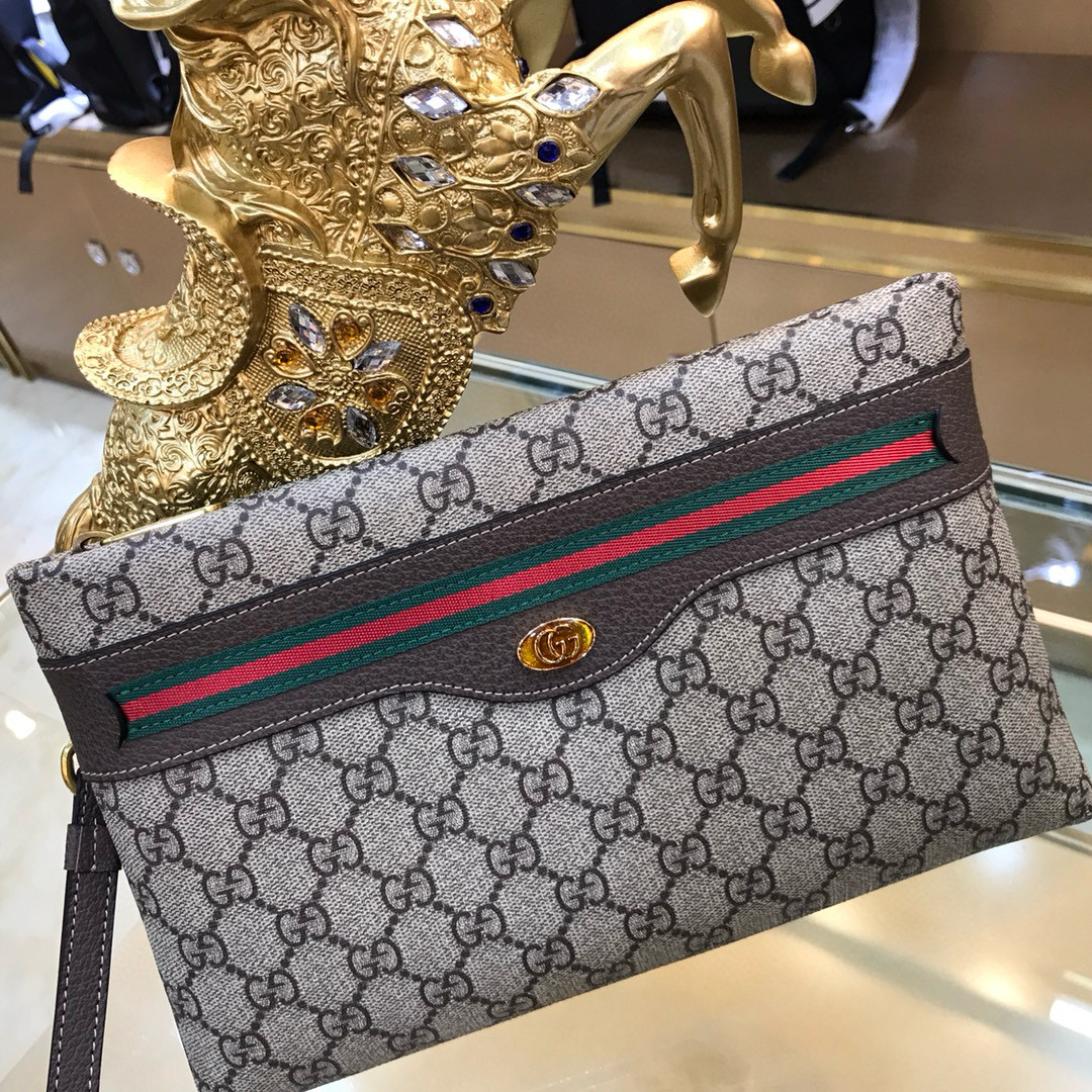 🌾古奇➰GUCCI✨💋新款男士手包 原版品质，做工完美，又一款超爆款来袭！摆脱以往经典设计 足以吸引人的眼球👍👍🎩型号：