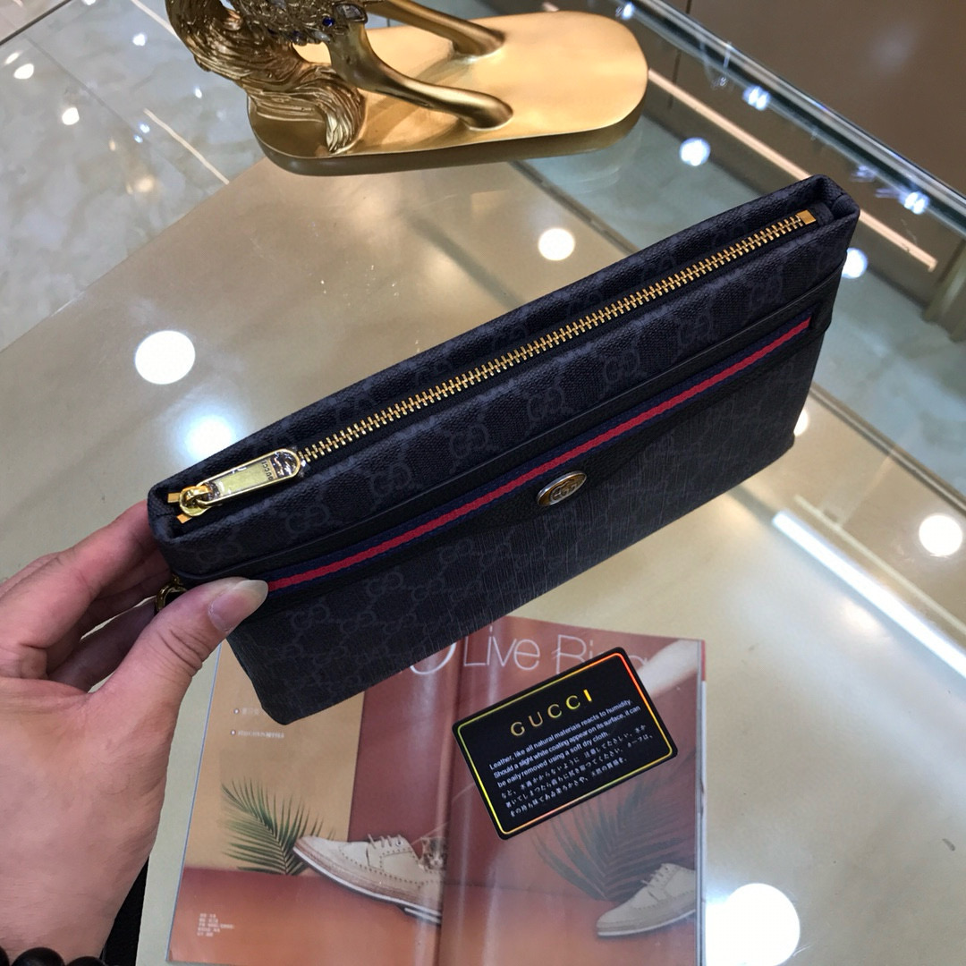 🌾古奇➰GUCCI✨💋新款男士手包 原版品质，做工完美，又一款超爆款来袭！摆脱以往经典设计 足以吸引人的眼球👍👍🎩型号：