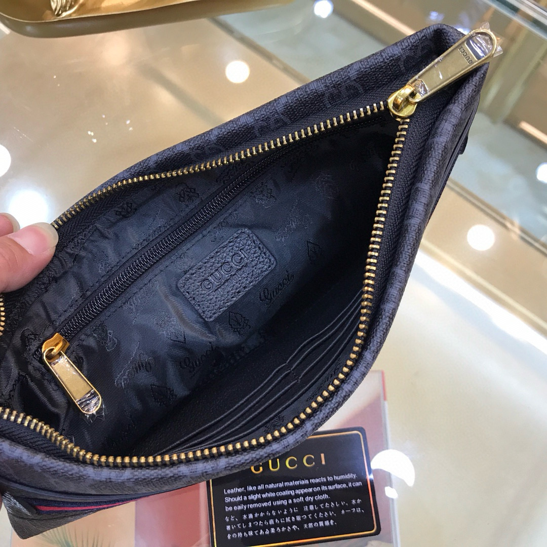 🌾古奇➰GUCCI✨💋新款男士手包 原版品质，做工完美，又一款超爆款来袭！摆脱以往经典设计 足以吸引人的眼球👍👍🎩型号：