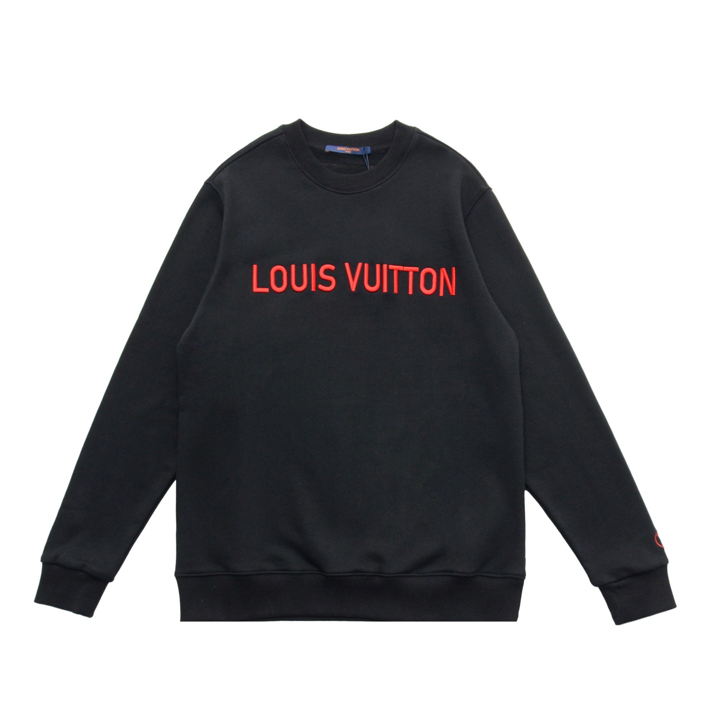 Louis Vuitton Clothing Sweatshirts Black Red White Embroidery Unisex Fall/Winter Collection