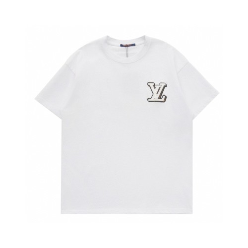 Louis Vuitton Embroidered Logo Tee - Premium Cotton, Stylish Design 1 Louis Vuitton Embroidered Logo Tee – Premium Cotton, Stylish Design