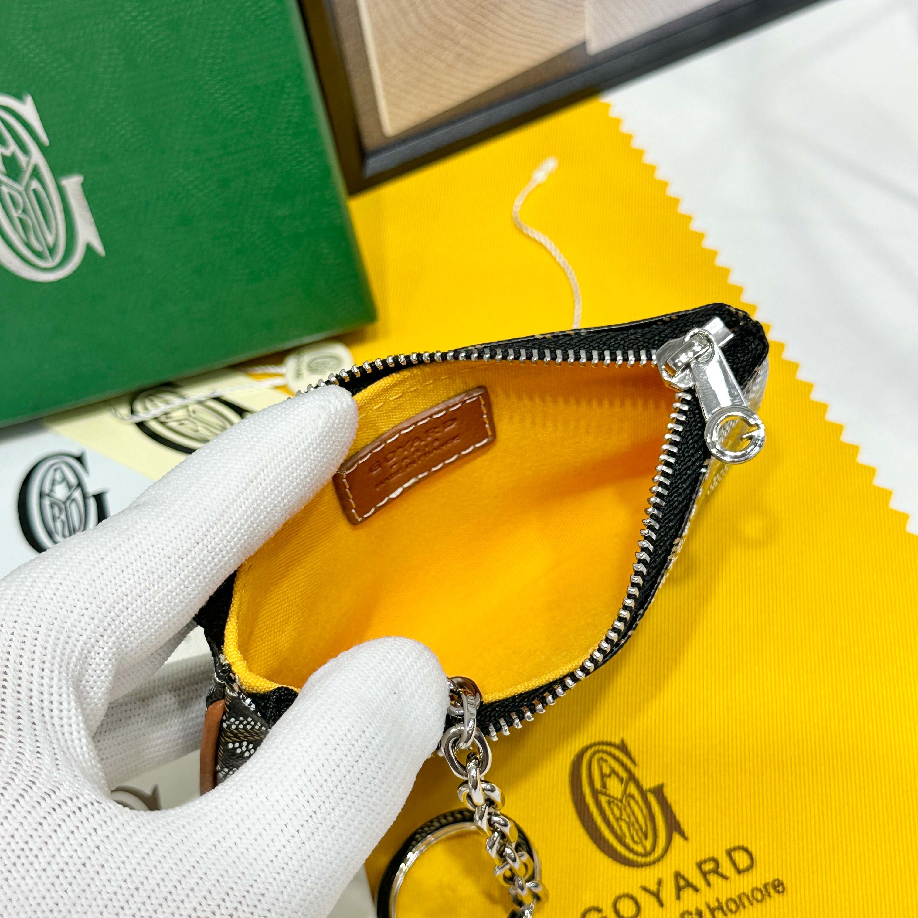 Compact Goya Sénat Nano Key Pack with Secure D Rings and Zippers - 图片 6