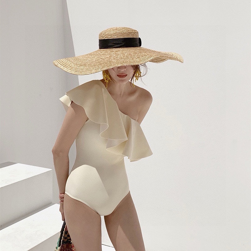 Chanel香奈儿高级定制连体泳衣女神必备神器独特风格设计高级奶白色smLX了