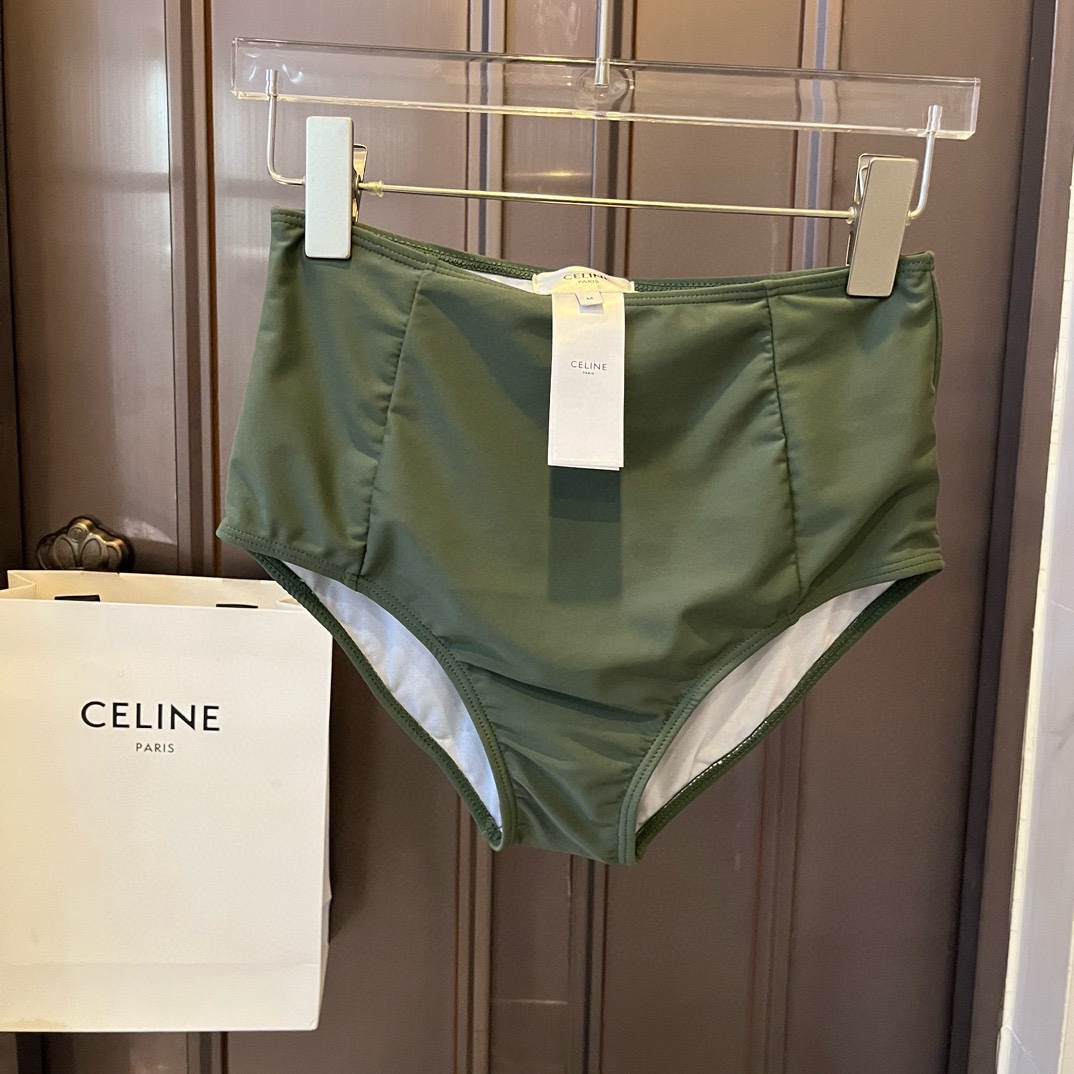 Celine赛琳高弹力休闲套装泳衣塑腰小背心-三角裤显码数SMLXl