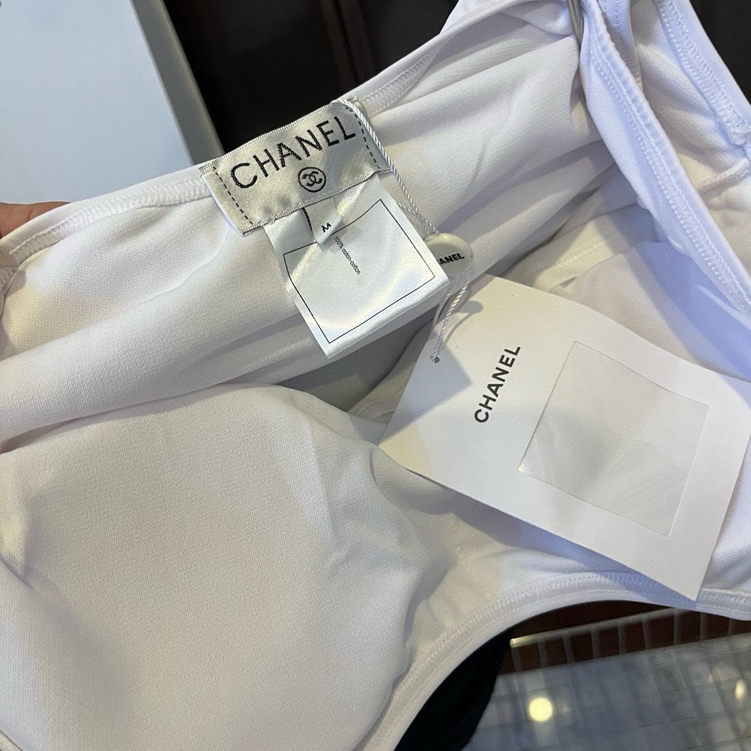 Chanel新款中古比基尼连体泳衣SMLXL