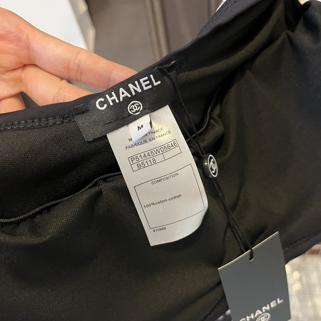 Chanel香奈儿新款连体泳衣比基尼官方款SMLXL