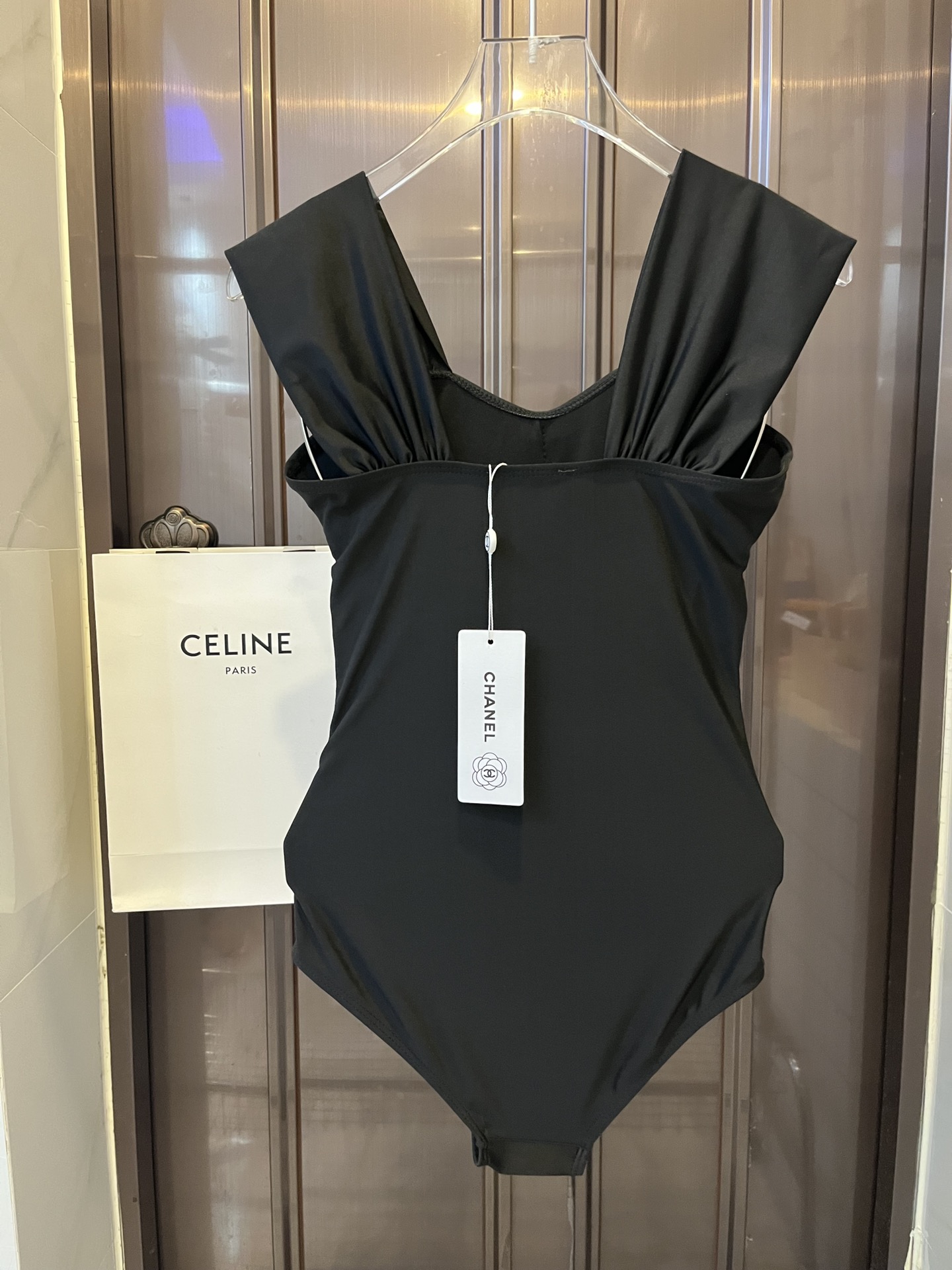 Chanel香奈儿新款连体泳衣比基尼官方款SMLXL