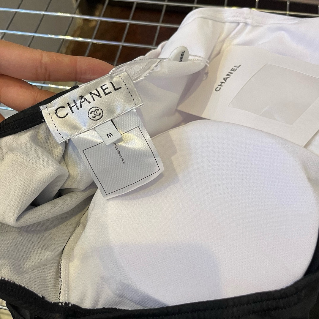 Chanel新款中古比基尼连体泳衣SMLXL