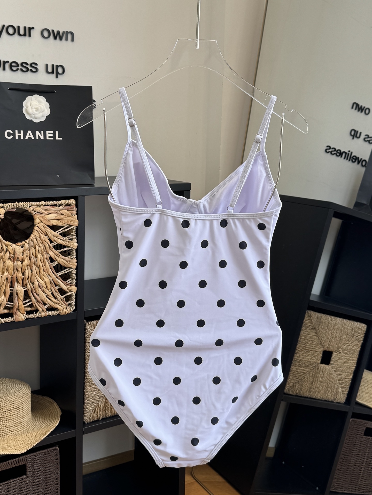 🌾Chanel香奈儿连体比基尼👙泳衣，S M L XL