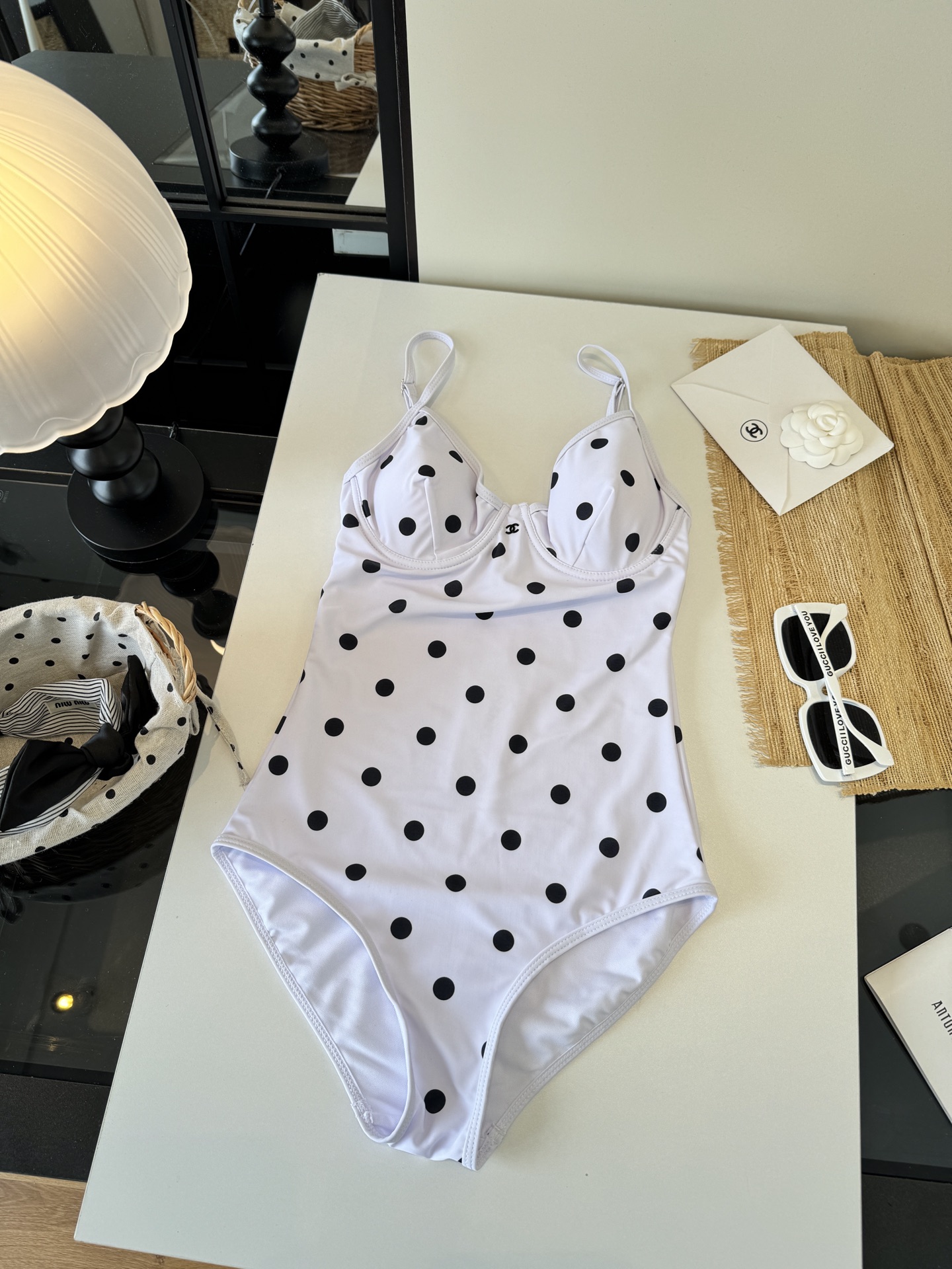 🌾Chanel香奈儿连体比基尼👙泳衣，S M L XL