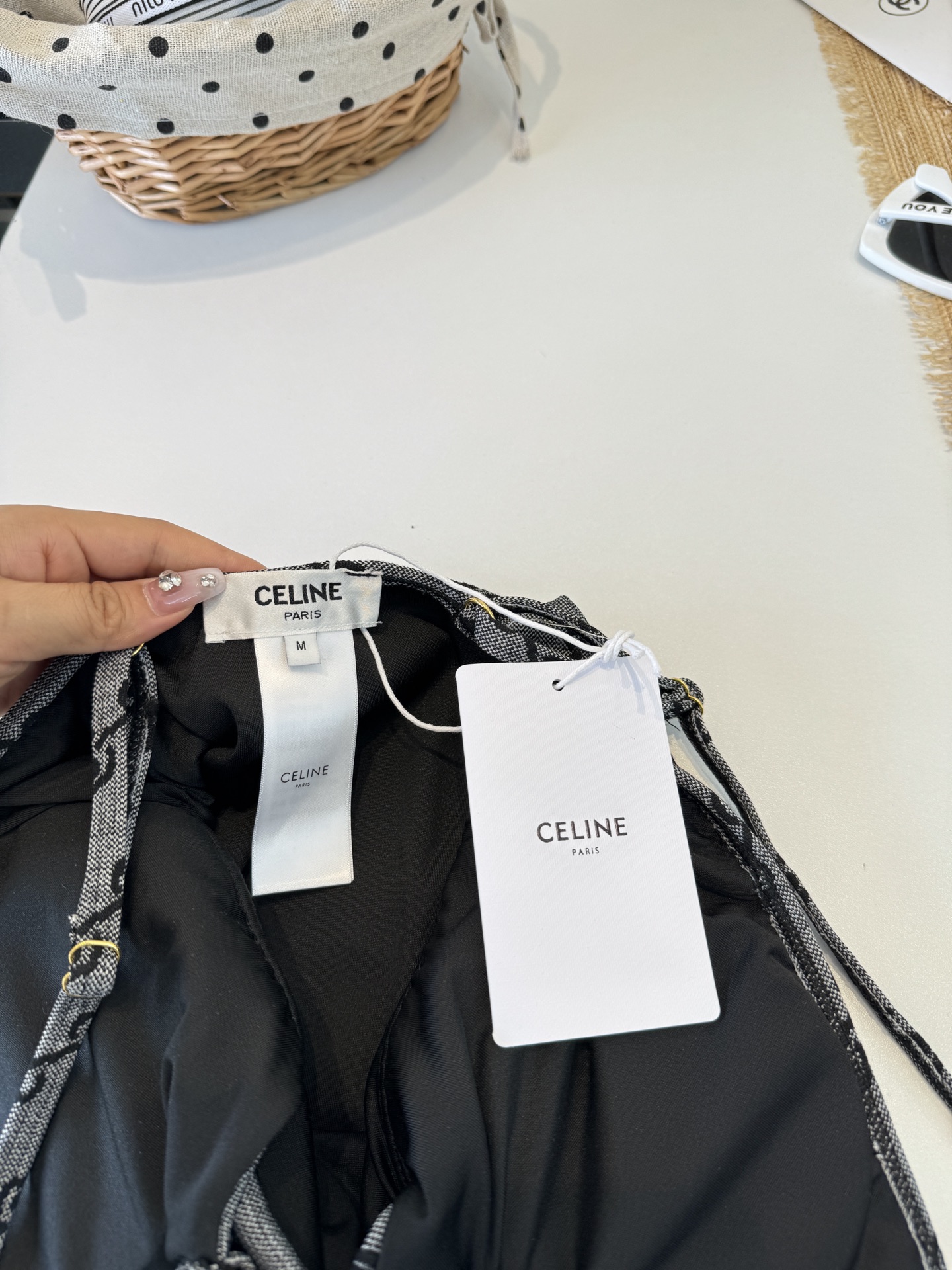 🌾Celine赛琳连体比基尼👙泳衣，S M L XL