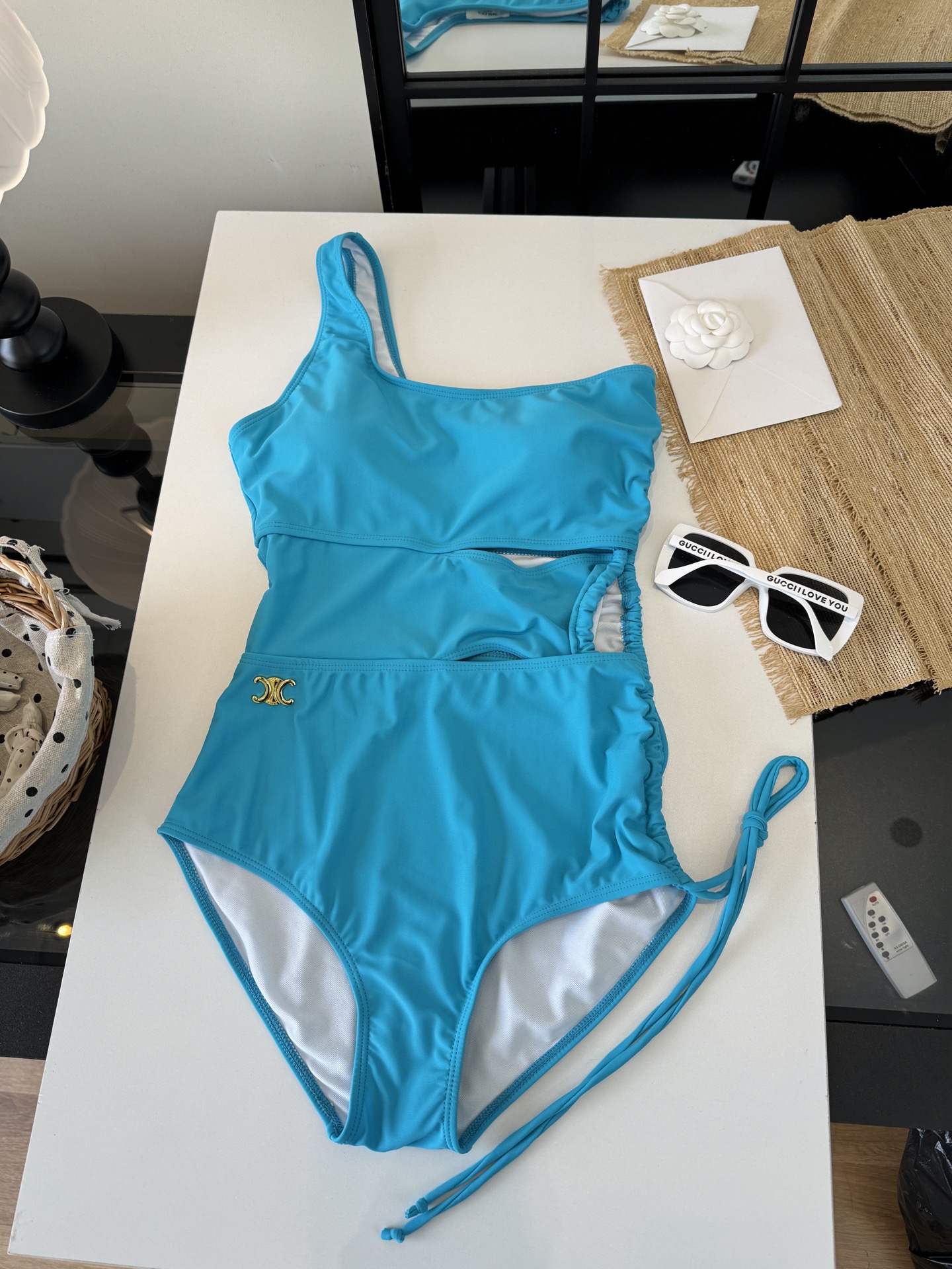 🌾Celine赛琳 连体比基尼泳衣🩱👙 码数 S M L XL