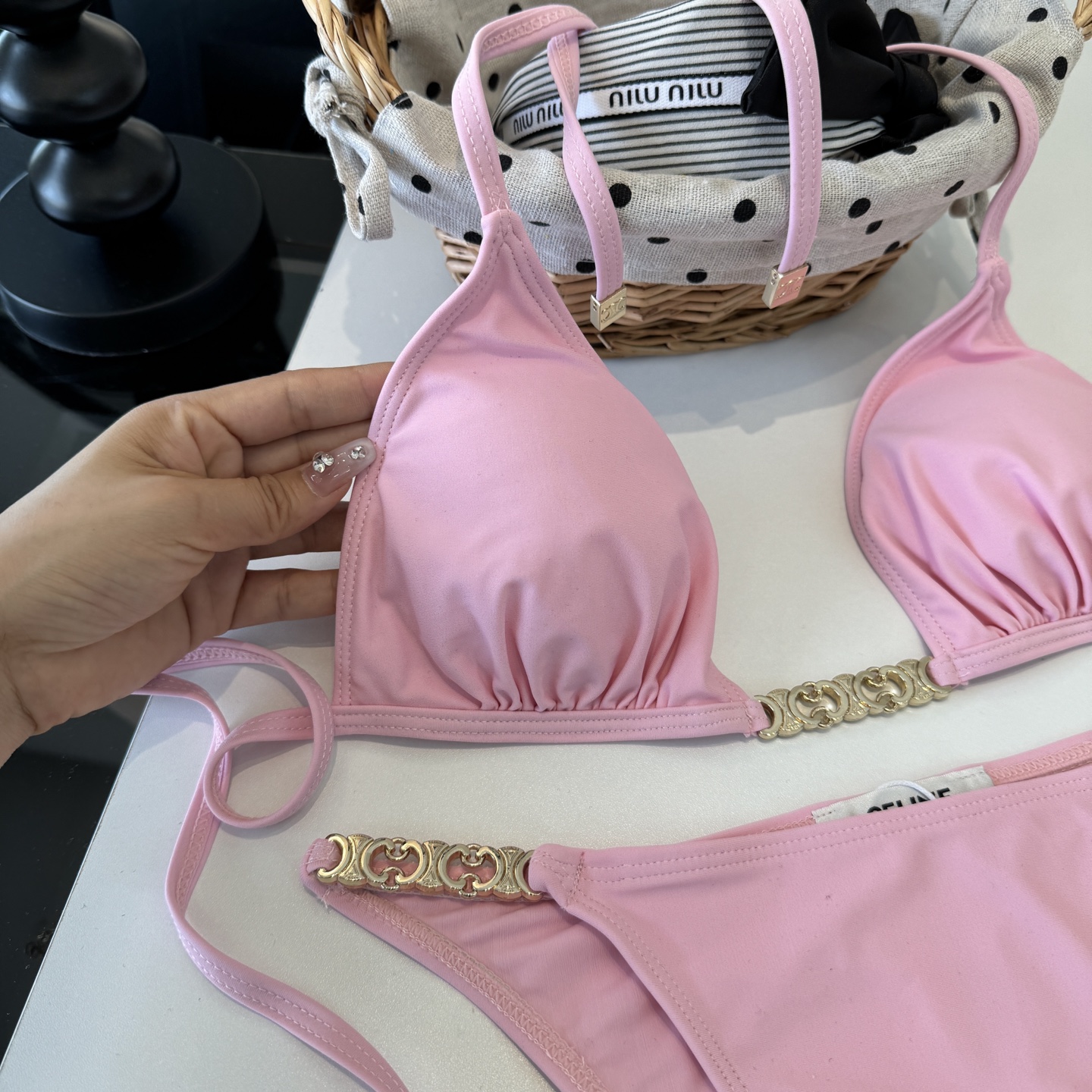 🌾Celine赛琳分体比基尼👙泳衣，S M L XL