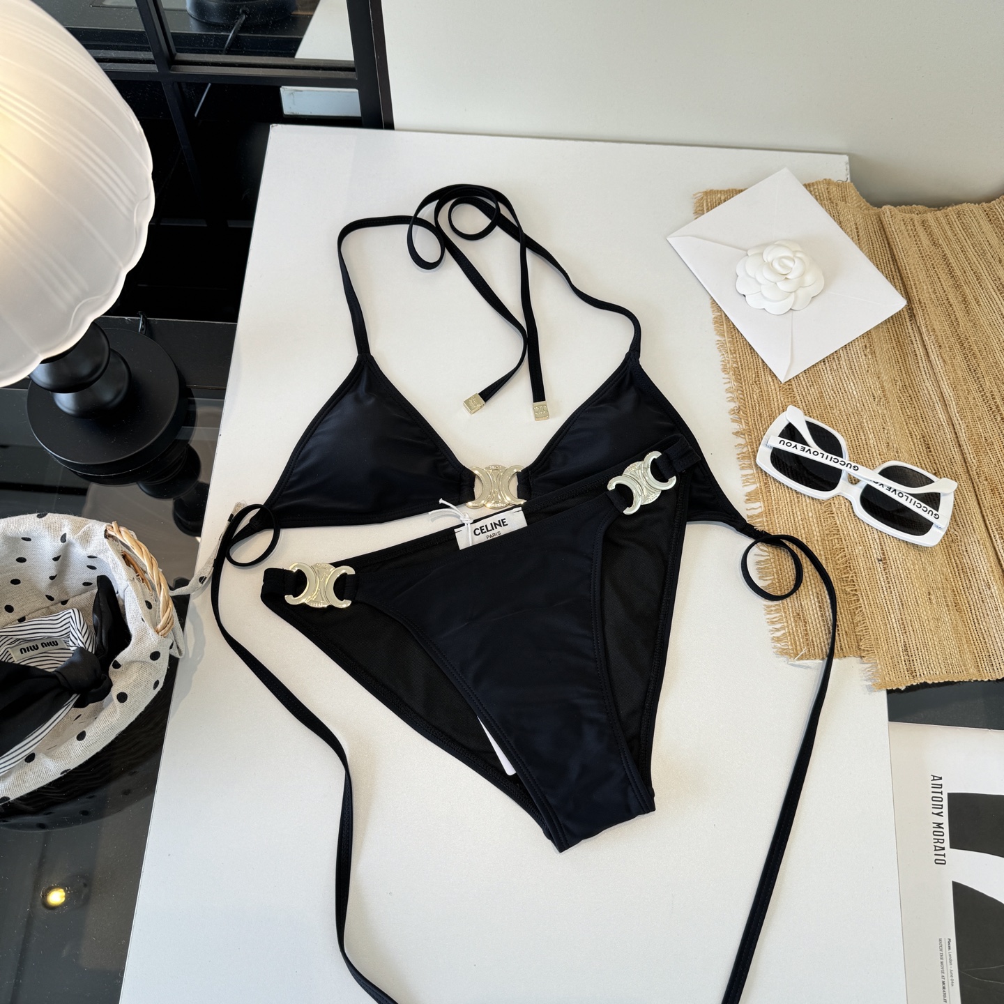 🌾Celine赛琳分体比基尼👙泳衣，S M L XL
