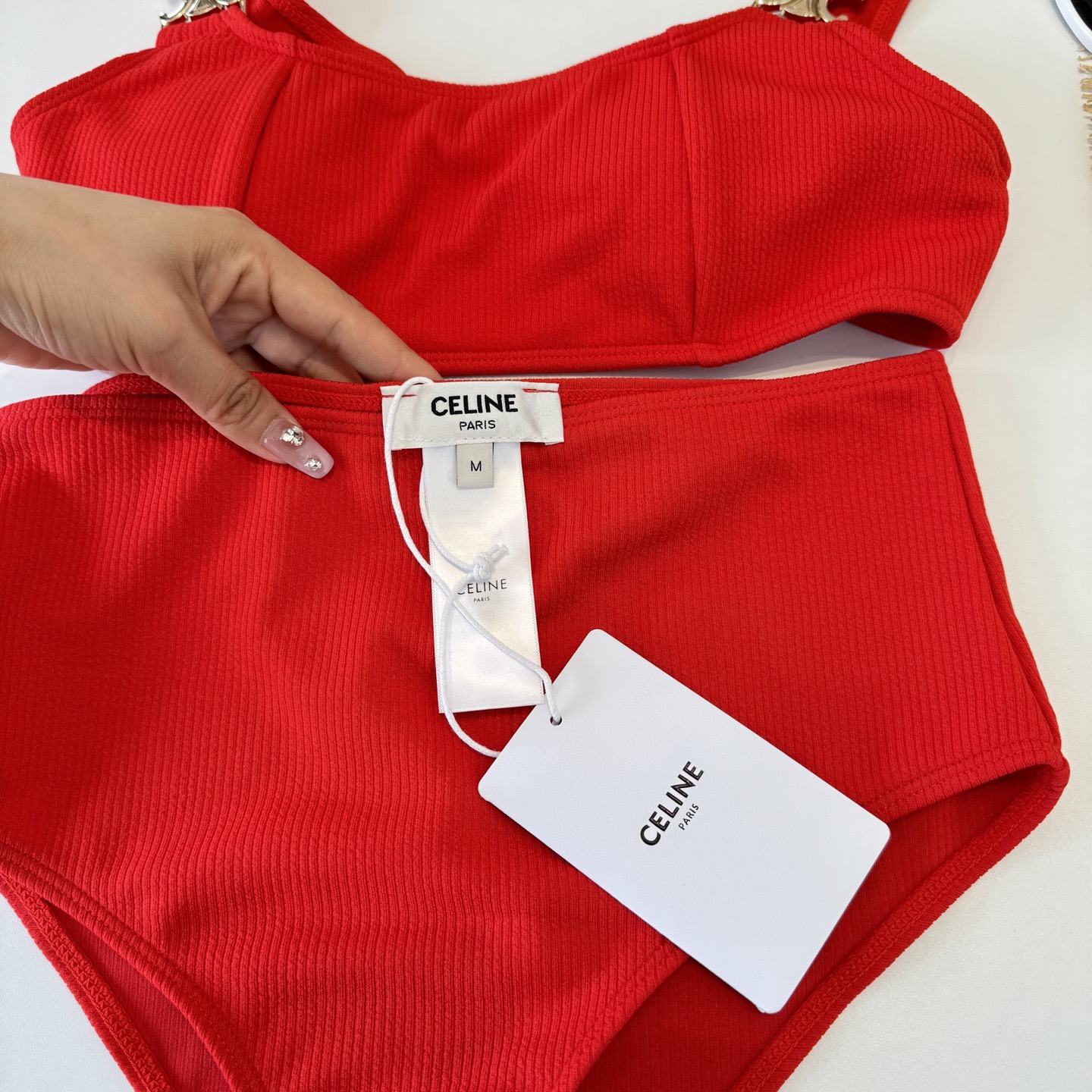 🌾Celine赛琳分体泳衣比基尼👙，S M L XL