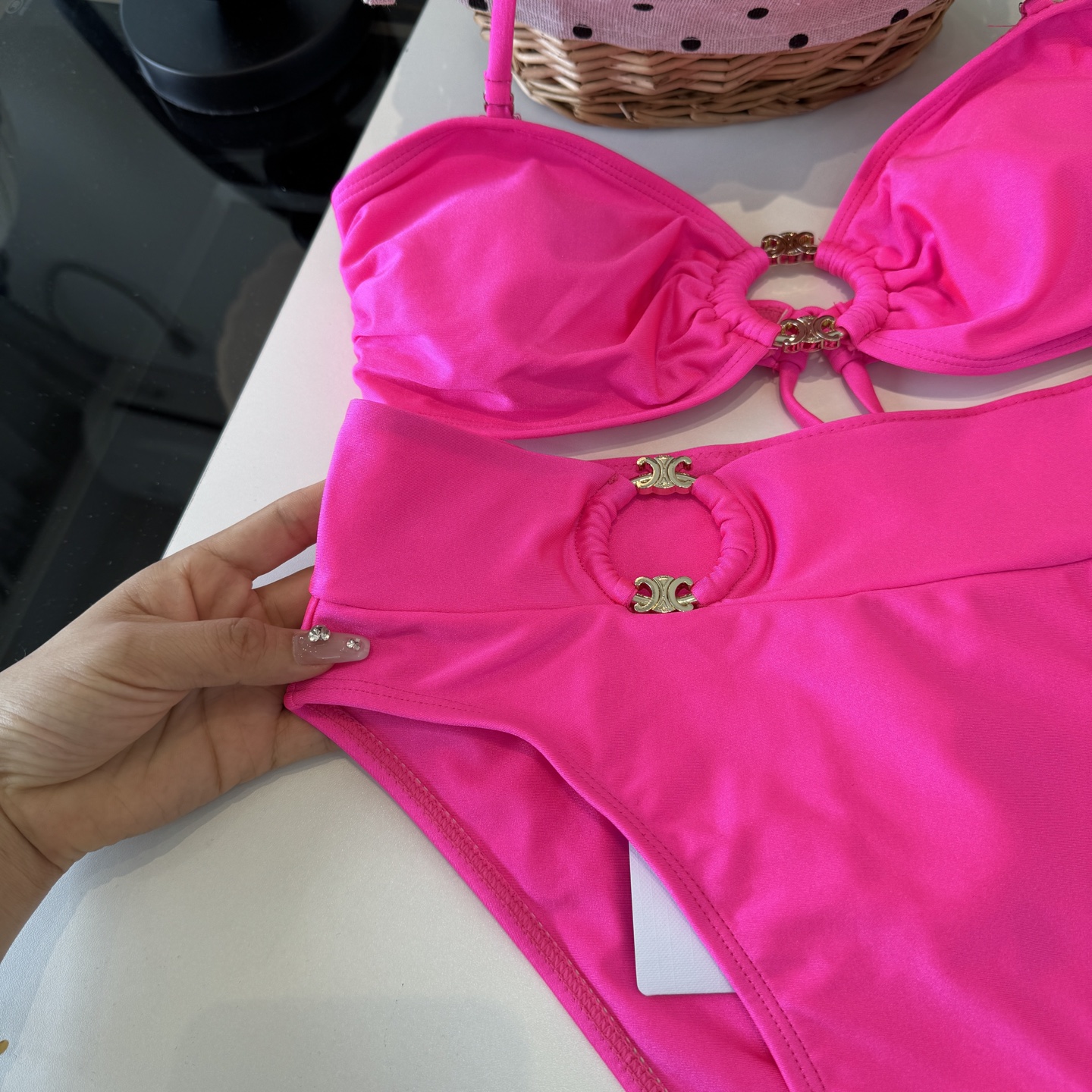 🌾Celine赛琳分体比基尼👙泳衣，S M L XL