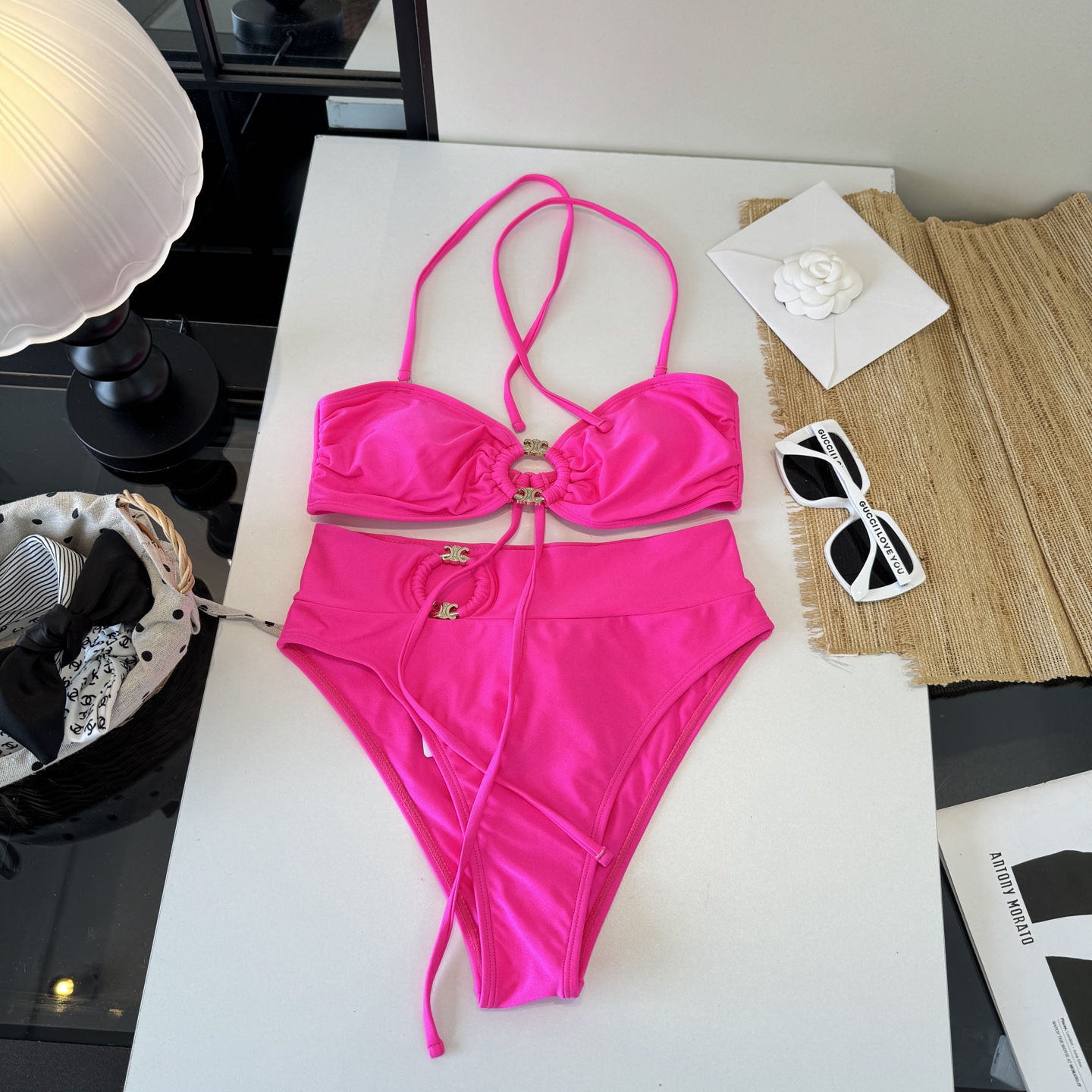 🌾Celine赛琳分体比基尼👙泳衣，S M L XL