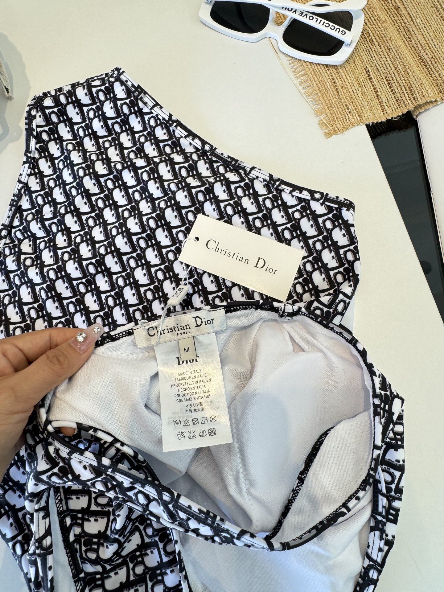 🌾Dior迪奥官方新款连体泳衣比基尼，S M L XL