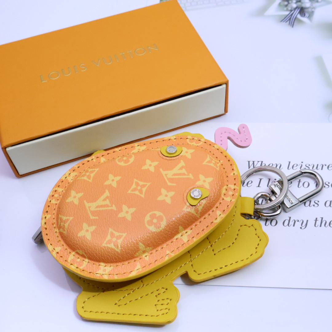 驴家LV Crazy Animals 青蛙形状零钱包Monogram 花卉点亮眼睛，
青蛙🐸