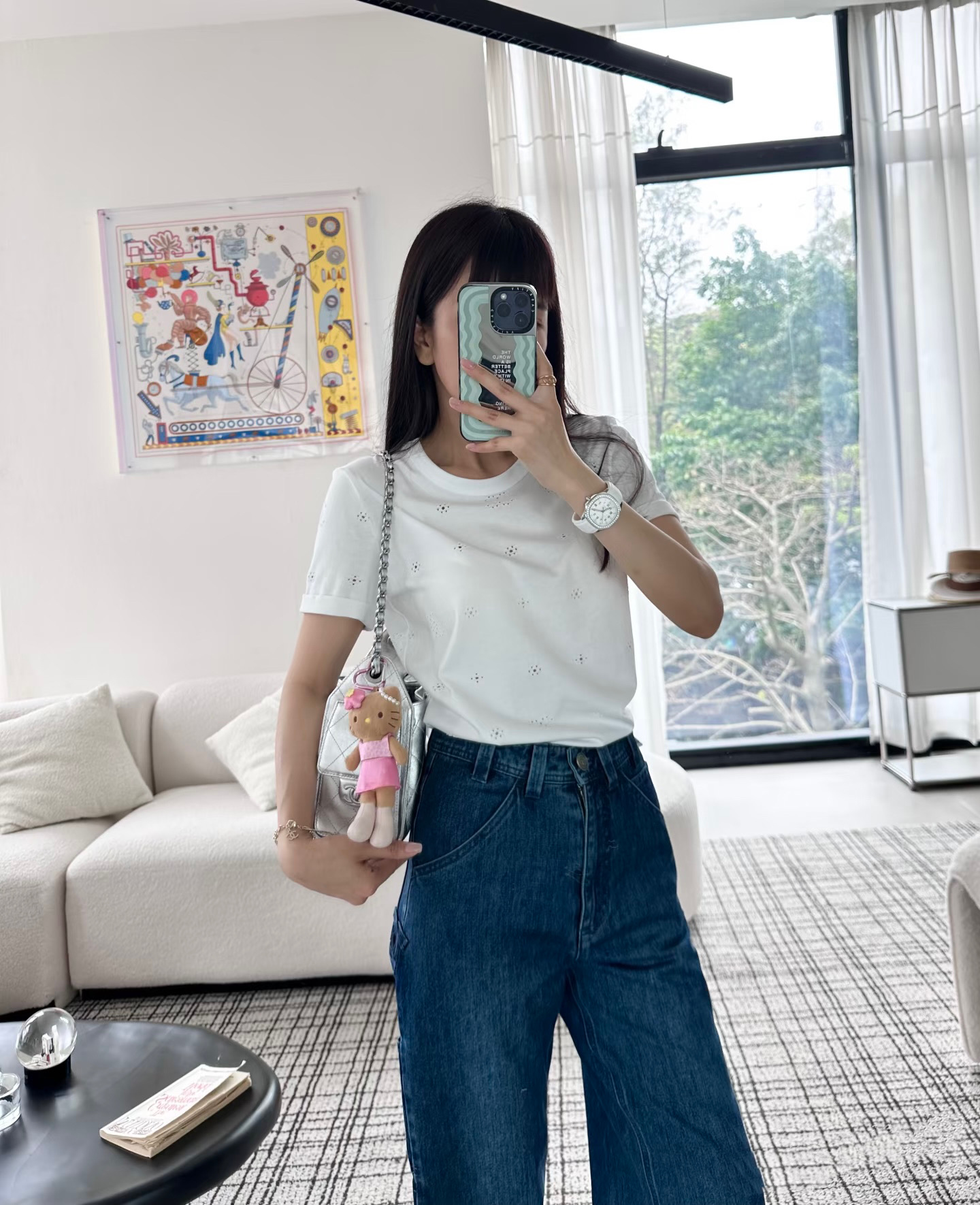 NO:830512,CC Xiaoxiang’s house!  Counter style!  Heavy industry embroidered double C letter logo pattern, hollow embroidery process, round neck mercerized cotton short-sleeved T-shirt!  All three standards are complete!  White black!  Size S/M/L/XL, shipped from stock!  (M size bust 92, length 59),,chanel,T-shirt,tees,t-shirt,19860909CC小香家！专柜款！重工刺绣双C字母logo图案镂空刺绣工艺圆领丝光棉短袖T恤！三标齐全！白色黑色！码数S/M/L/XL,现货发！(M码胸围92衣长59),,chanel,T-shirt,tees，t-shirt,,Women's clothing