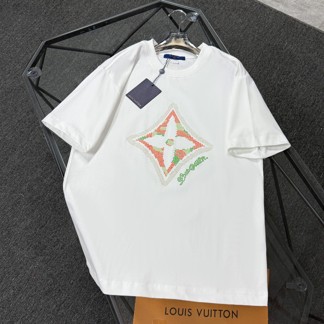 P80 Louis vuitton Luis Vuitton 25 edición de alta versión, tela de algodón puro de alta densidad de 300 gramos, no se d…